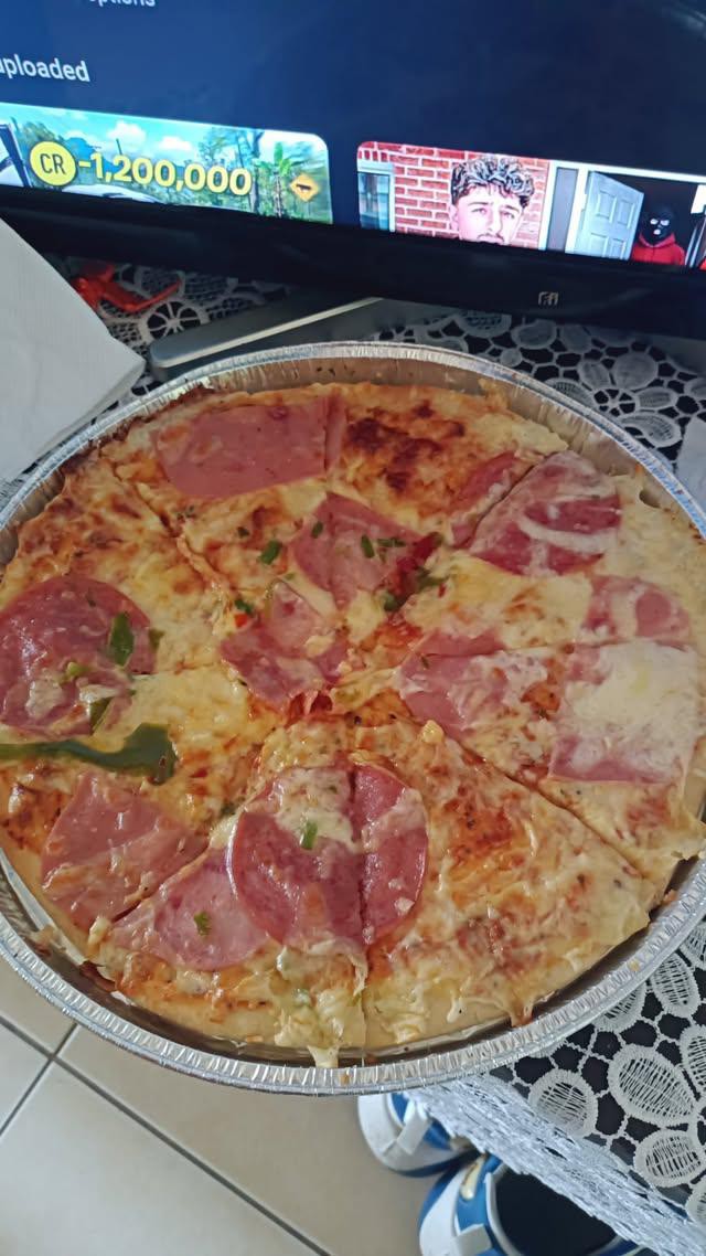 Ham and Cheese Pizza
