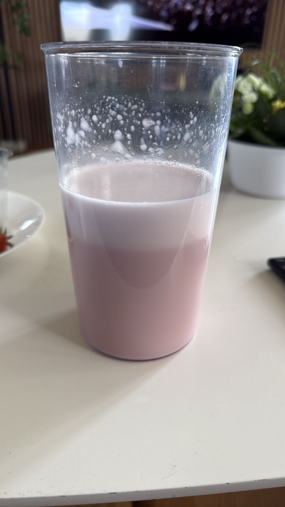 Jordgubbsmjölkdrink