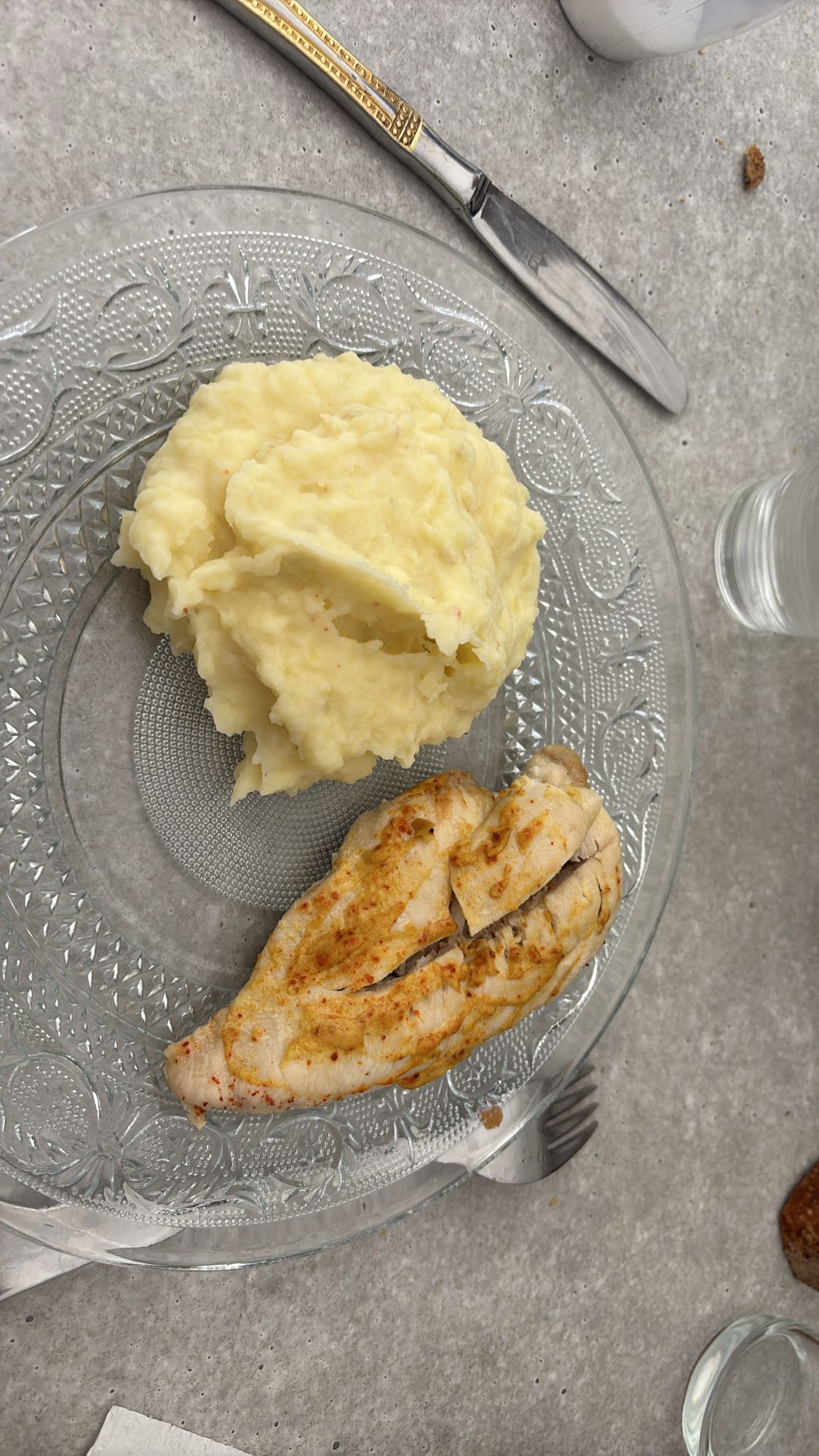 Poulet et purée