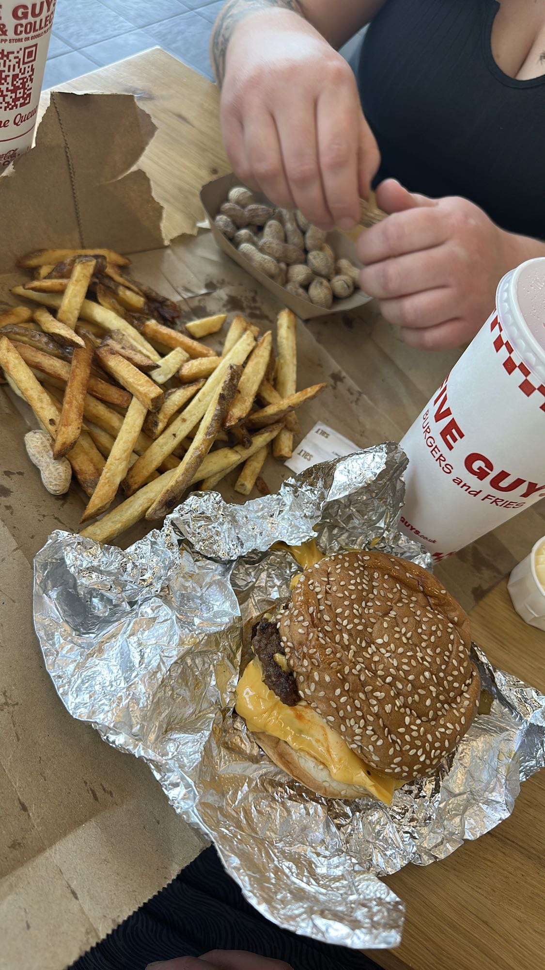 Burger and Fries Combo