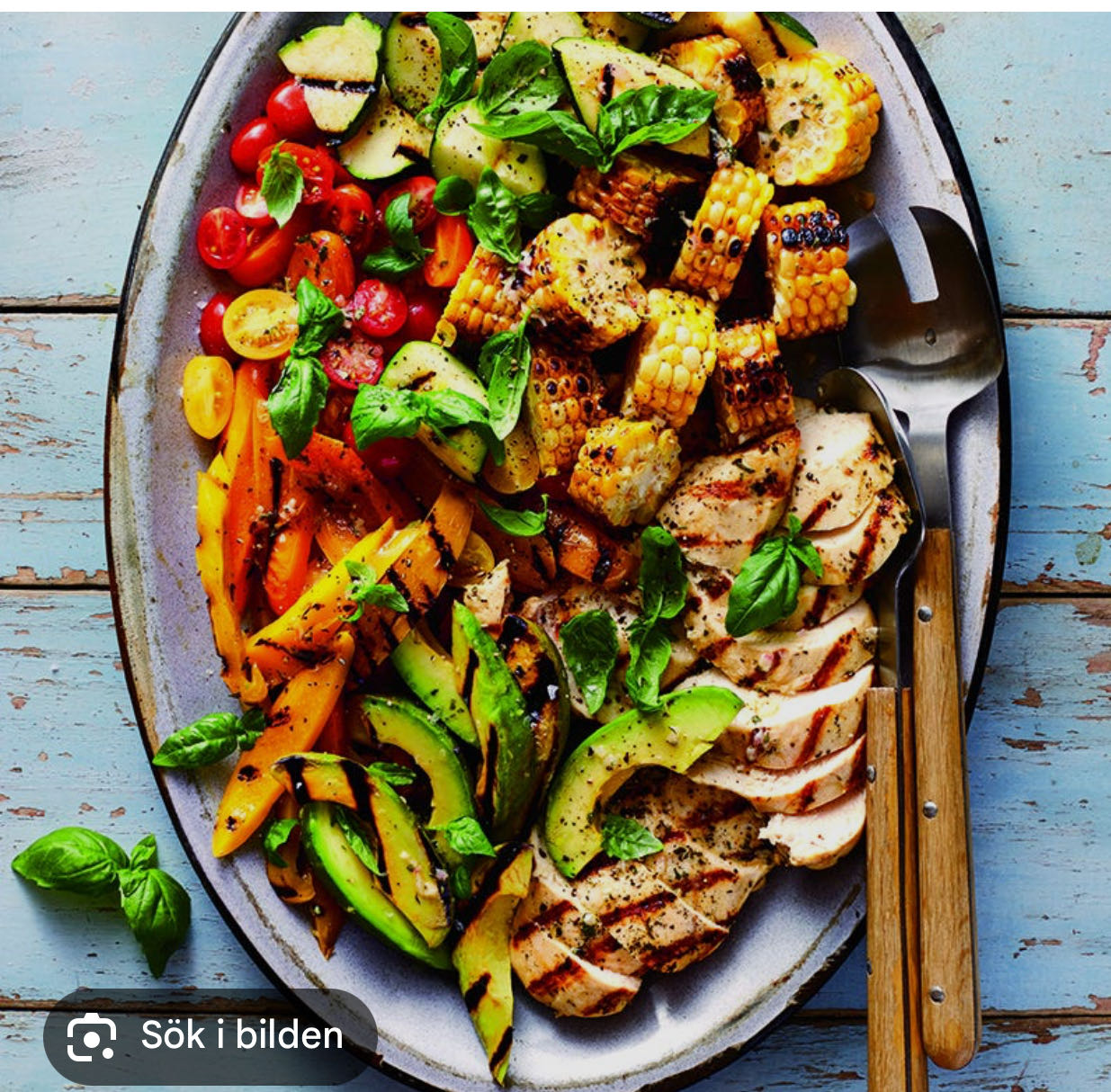Grillad kycklingsallad