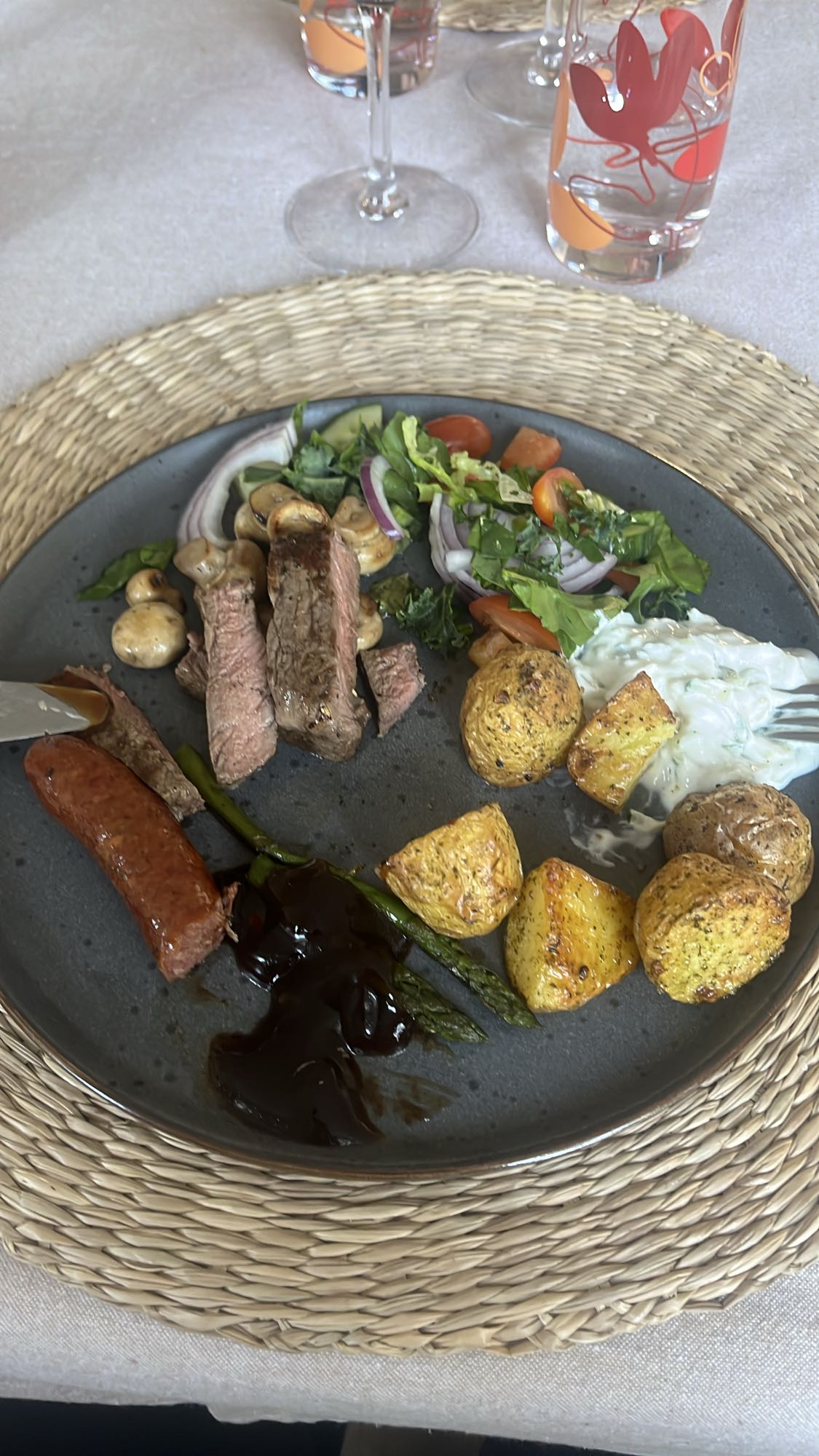 Grilltallrik med potatis