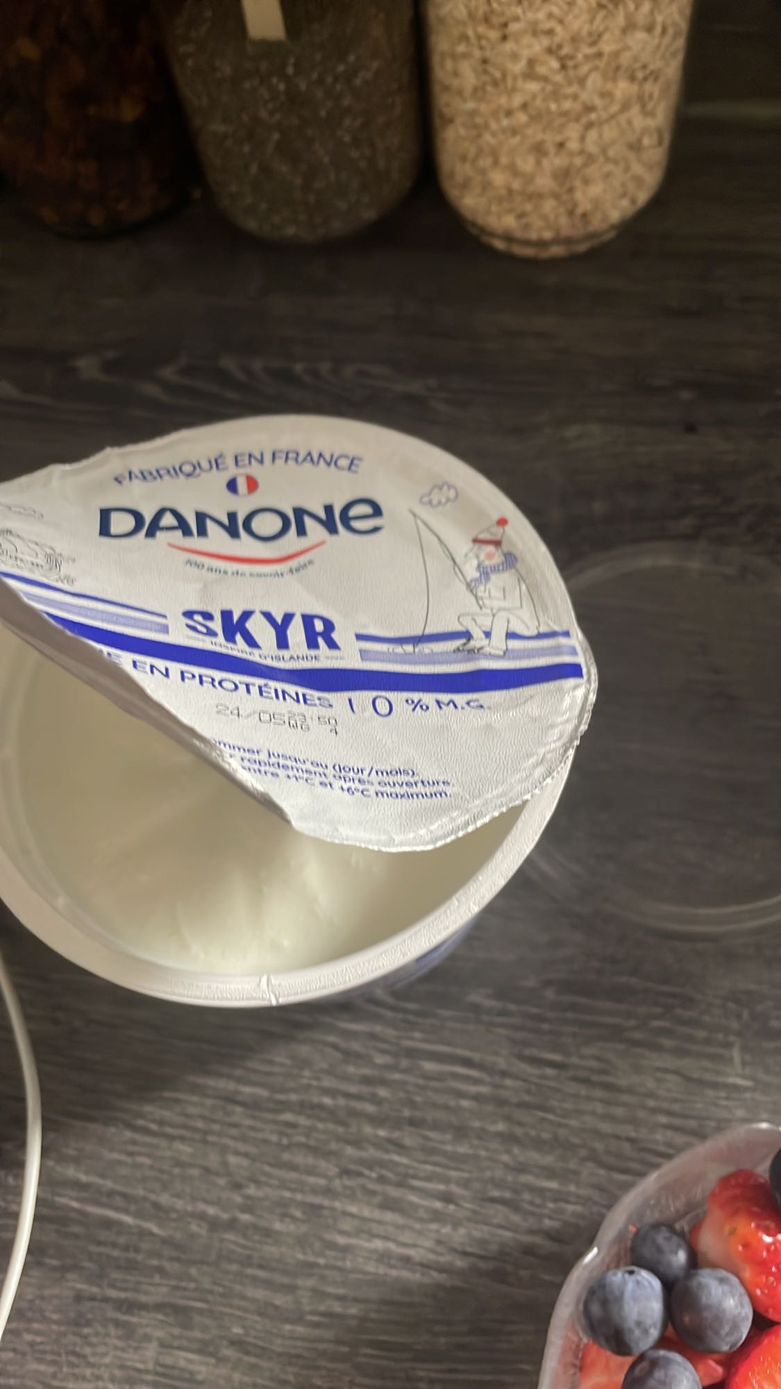 Skyr aux fruits rouges