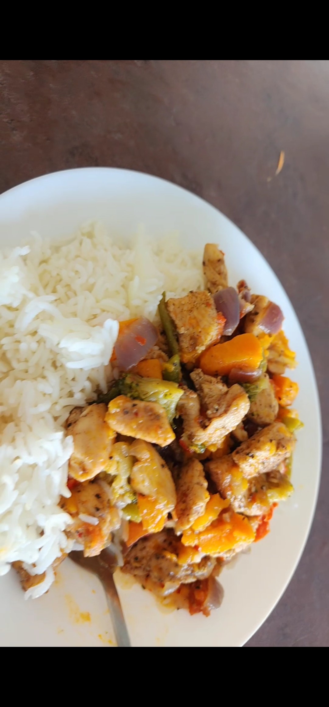 Chicken Veggie Rice Plate