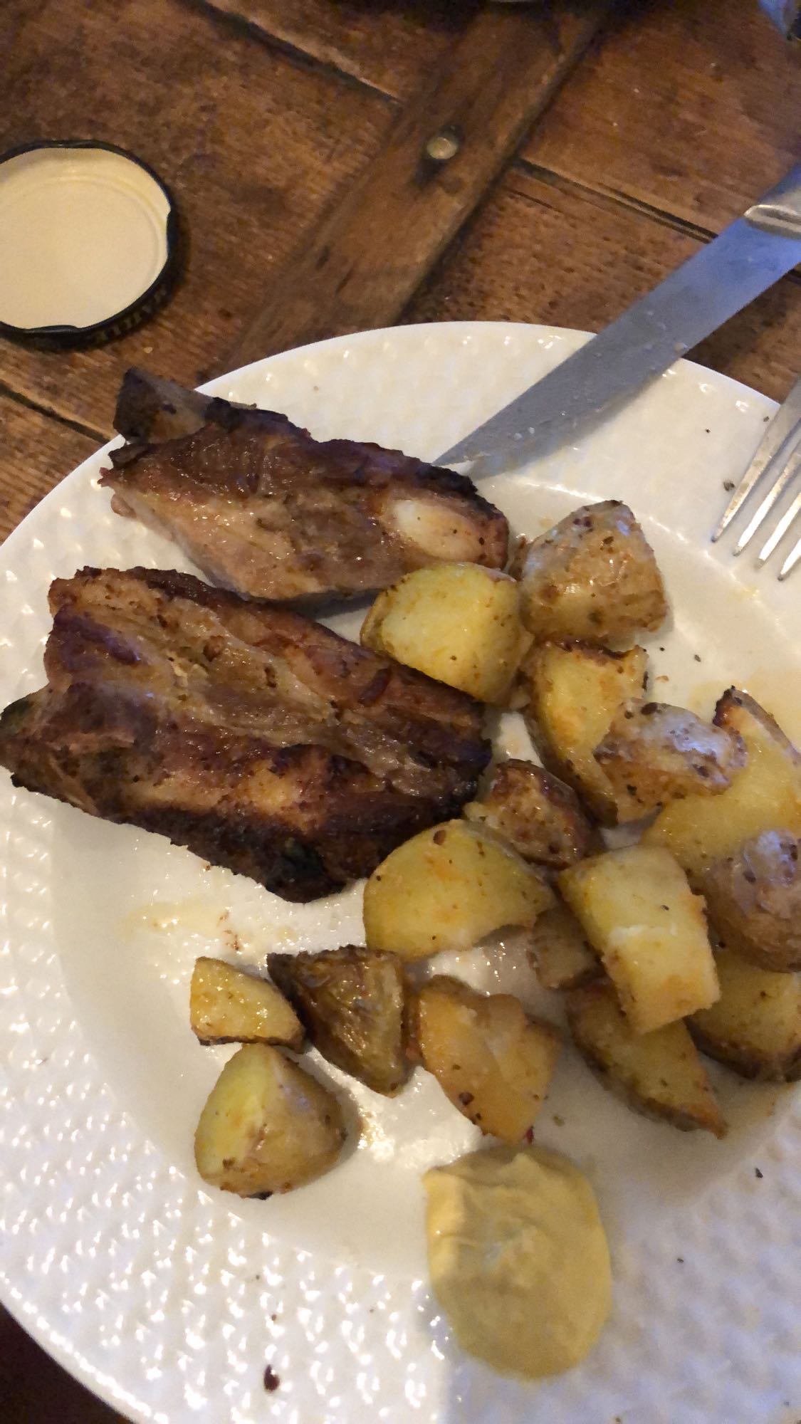 Côtes et pommes de terre