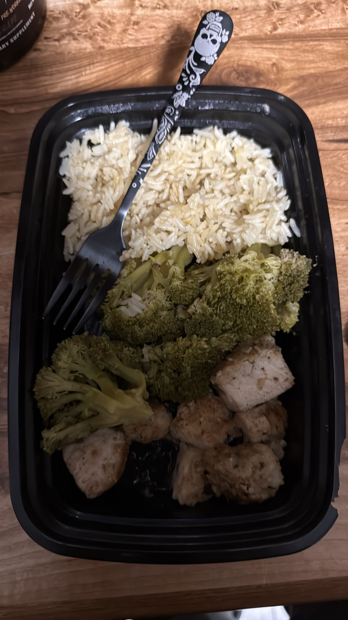 Pollo con arroz y brócoli