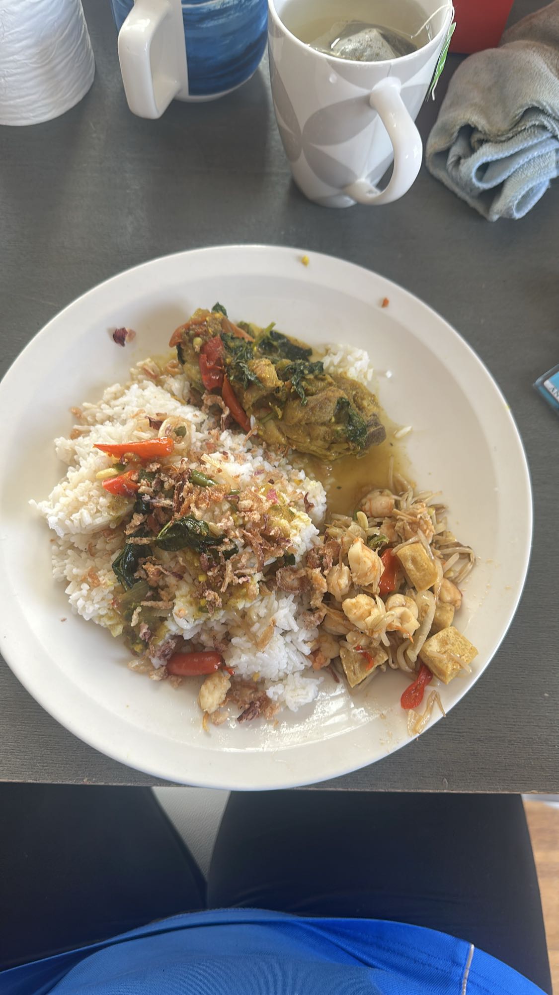 Rice with chicken & tofu