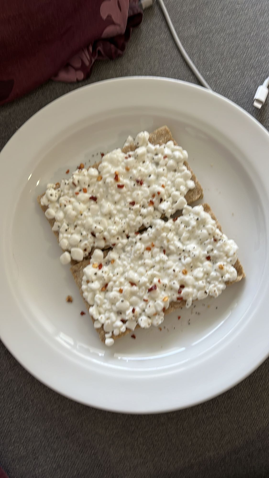 Knäckebröd med keso