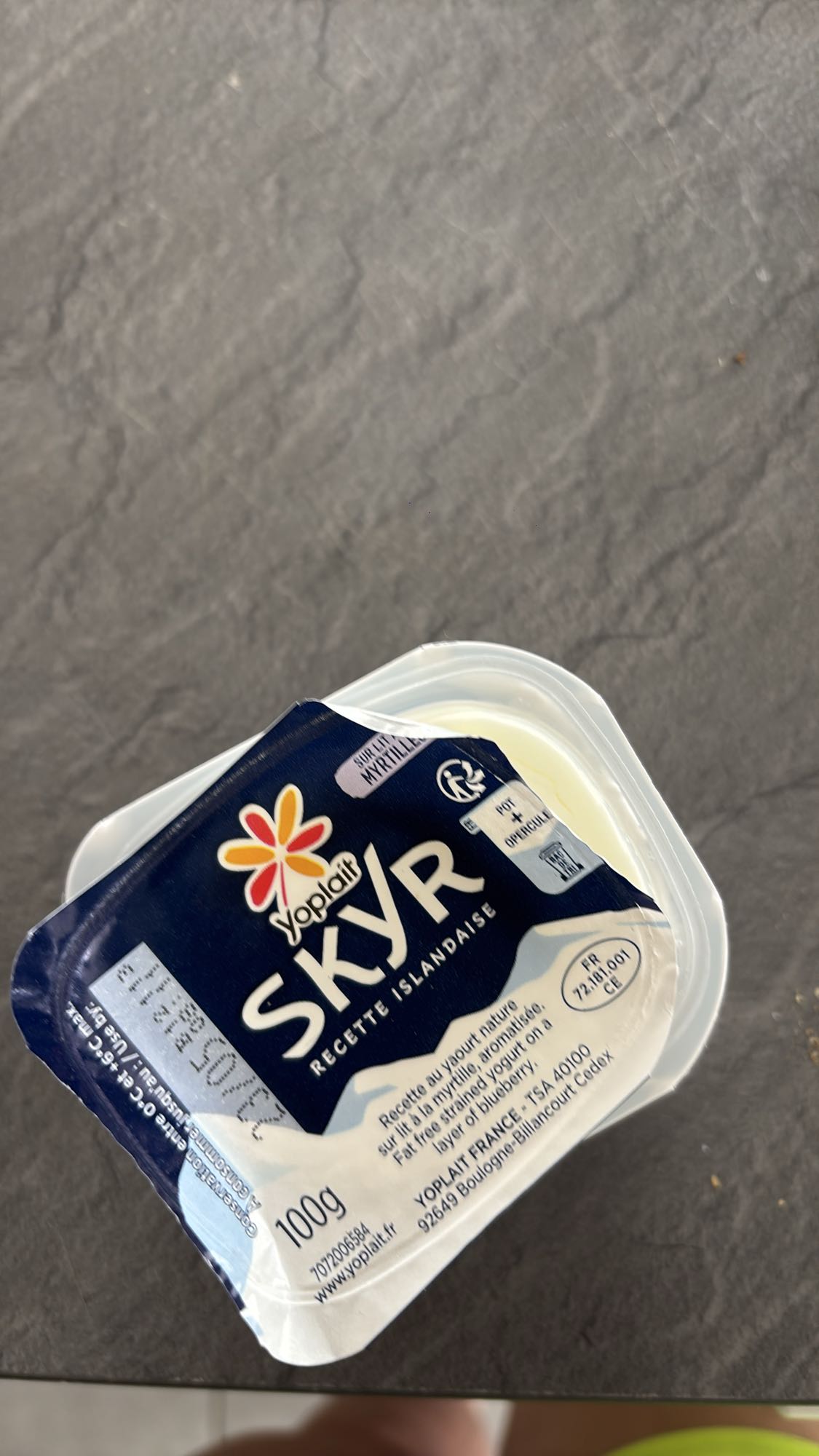 Skyr myrtille nature
