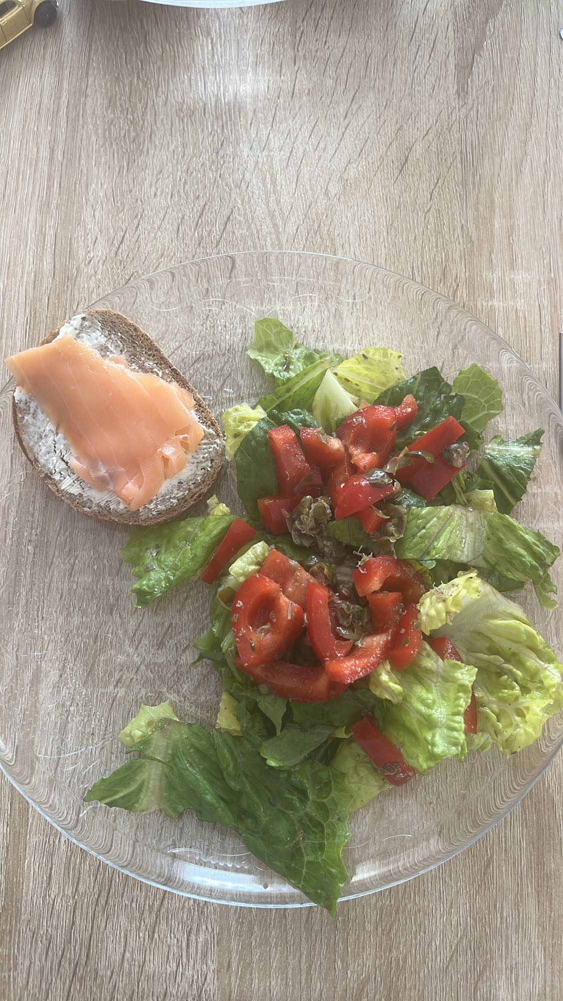 Saumon et salade