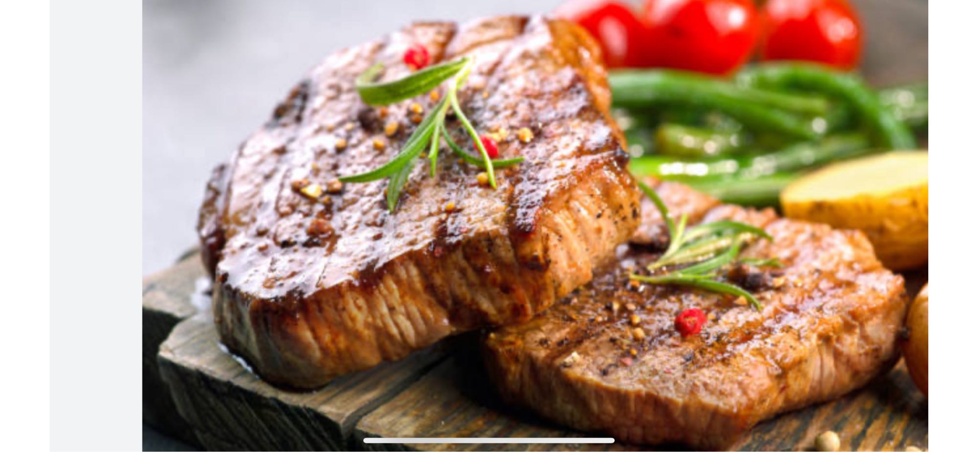 Filete con vegetales