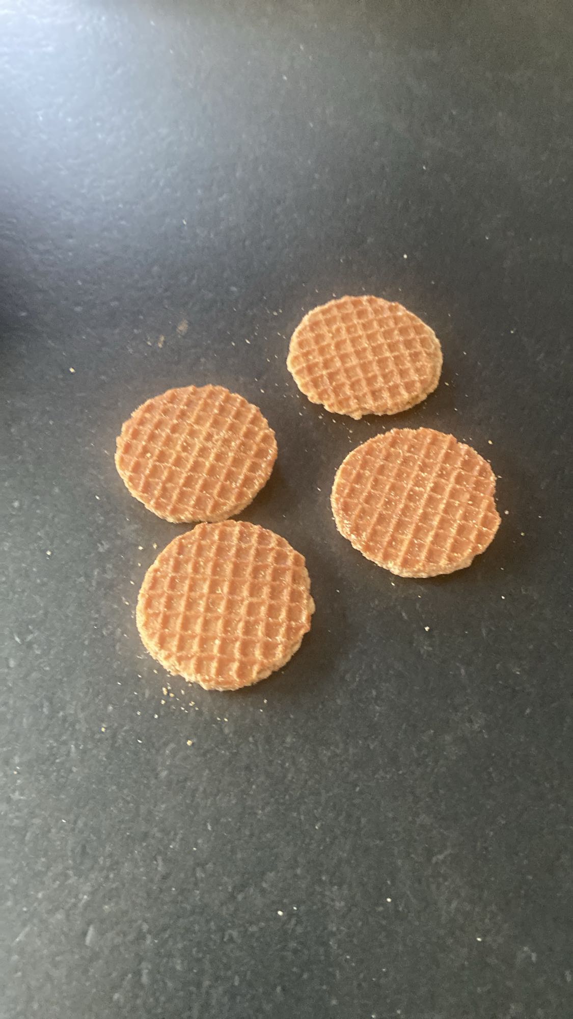 Mini waffle cookies