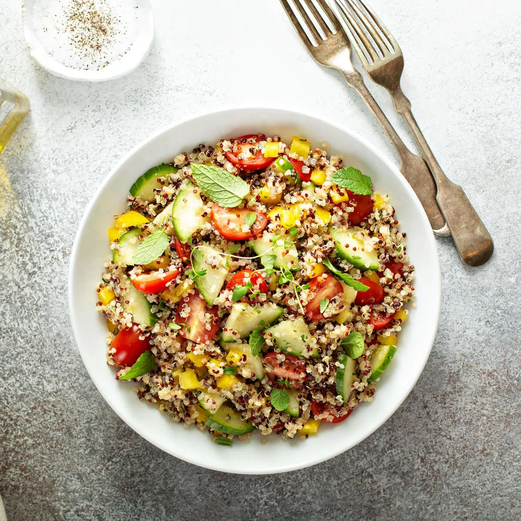 Salade de quinoa fraîche