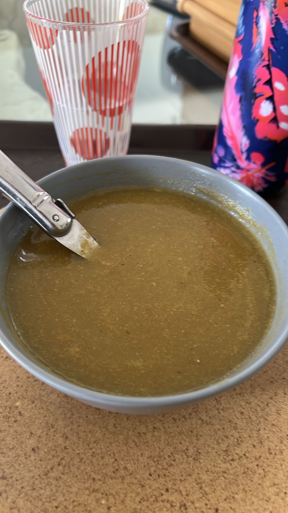 Soupe de légumes verts