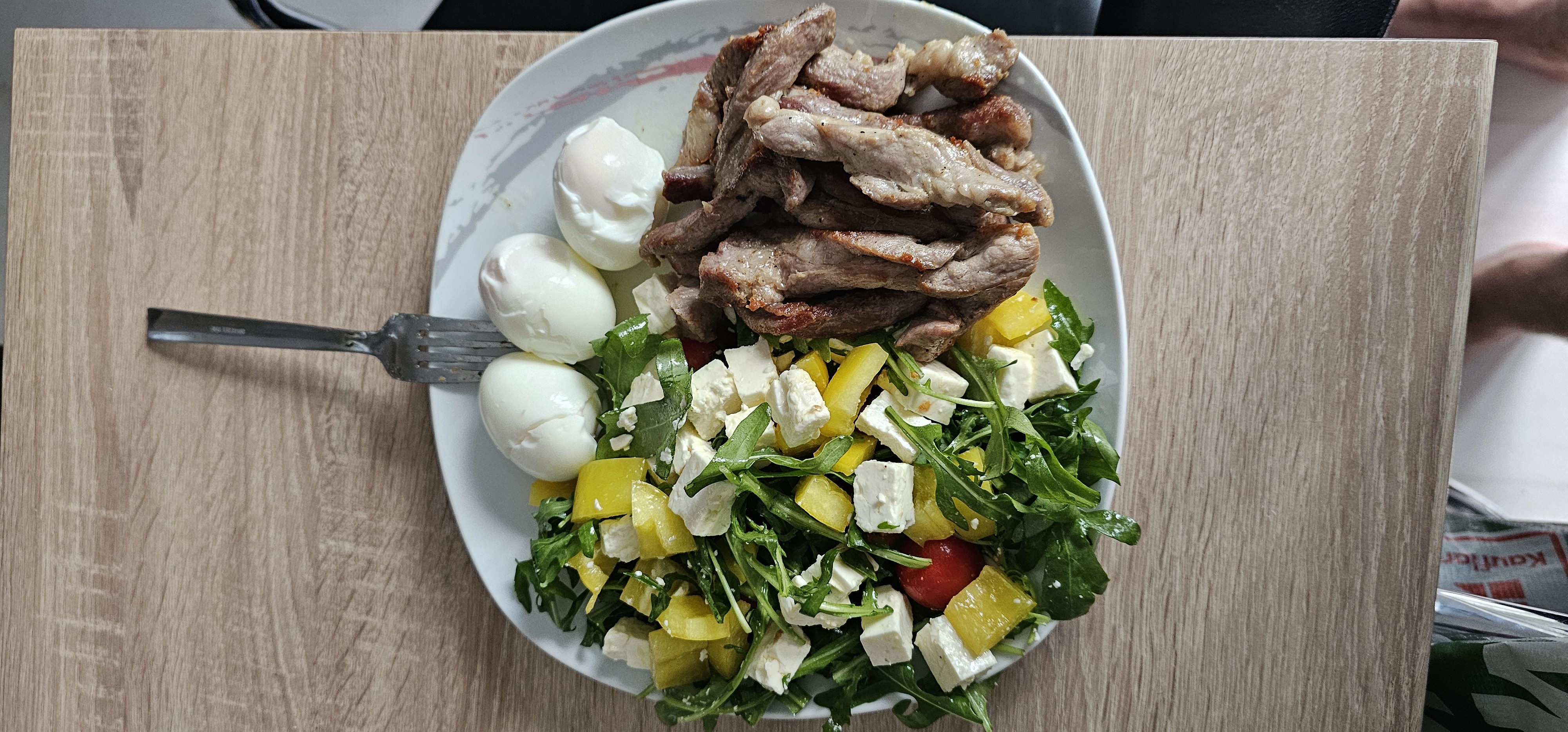 Meat Salad with Eggs