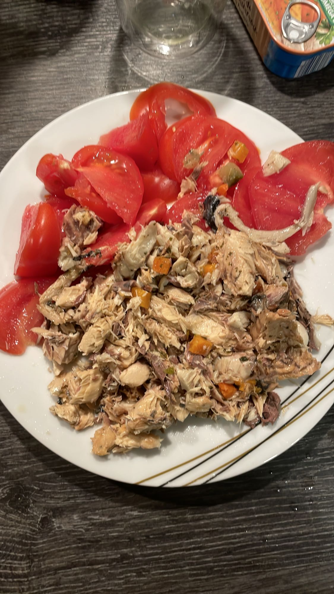 Salade maquereaux et tomates