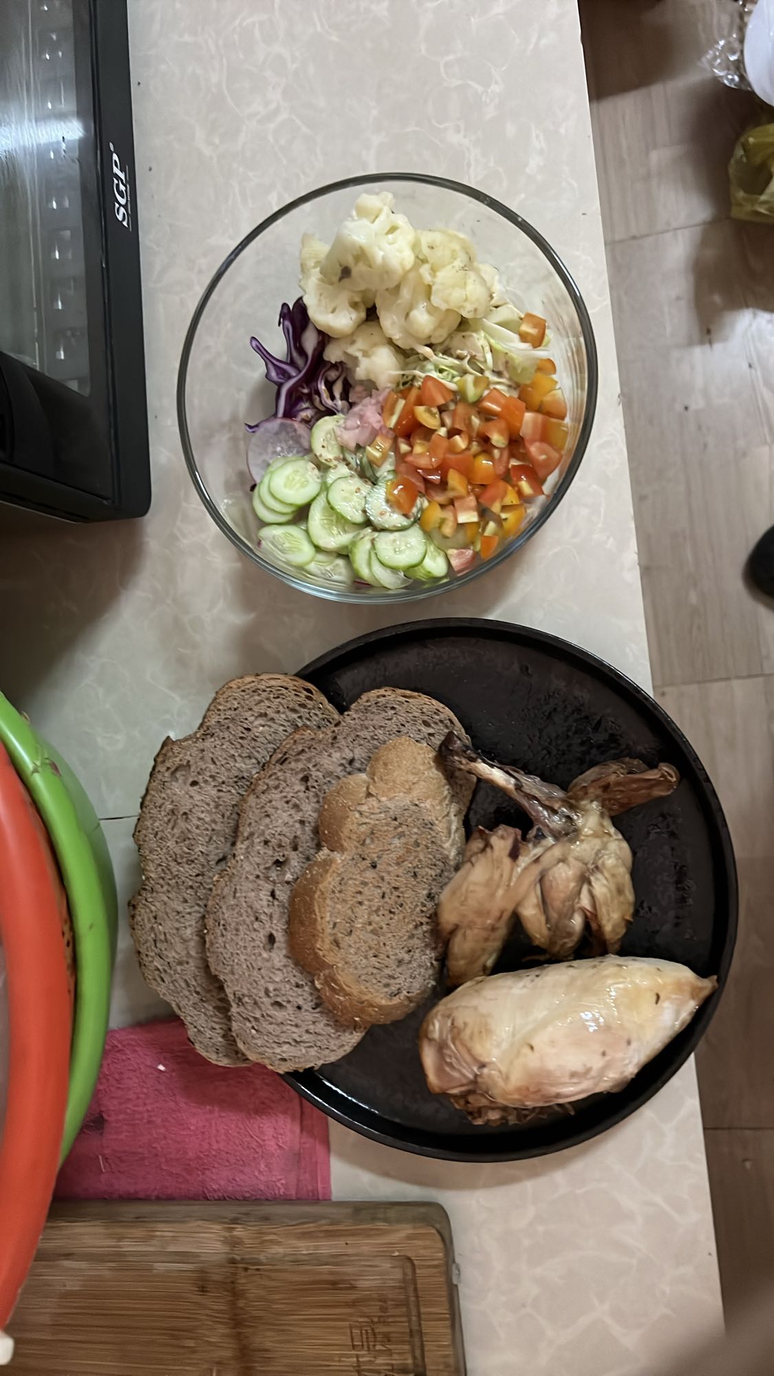 Chicken Salad with Bread