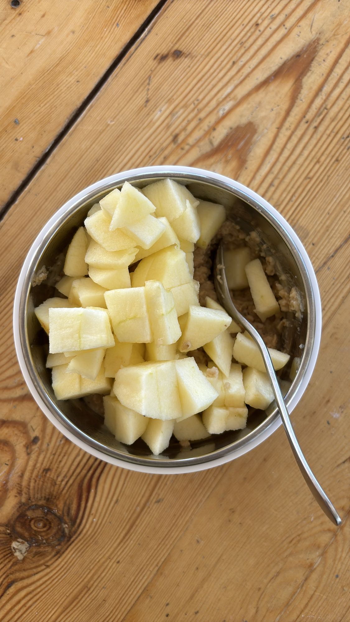 Havregryn med äpple