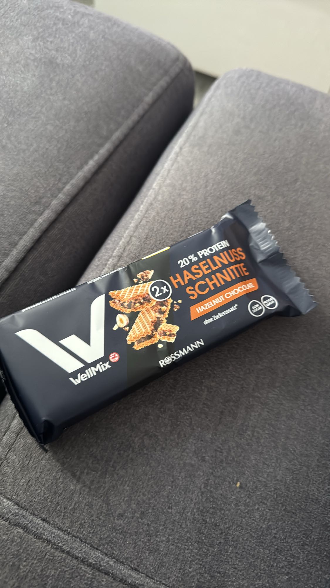 Wellmix Haselnuss Schnitte 20% Protein (39g)