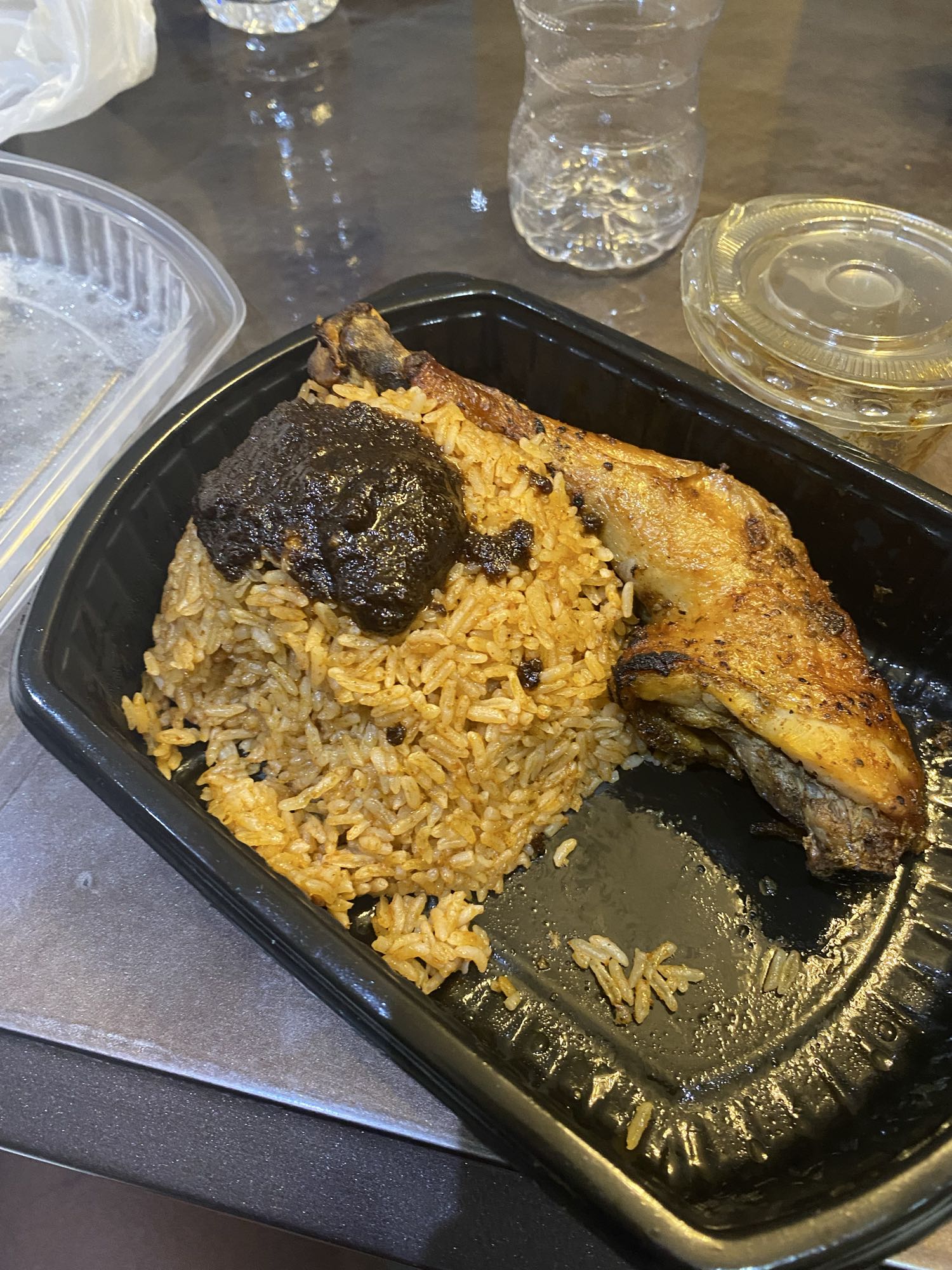 Jollof rice with chicken