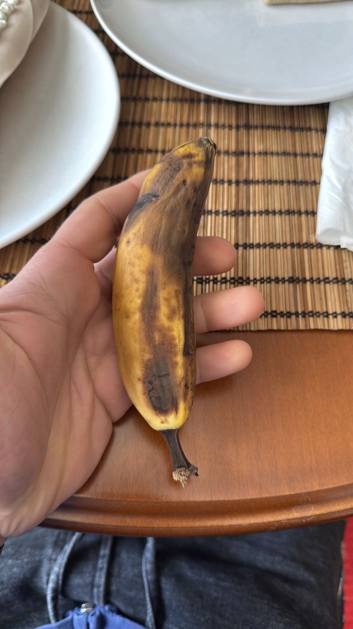 Plátano maduro pequeño