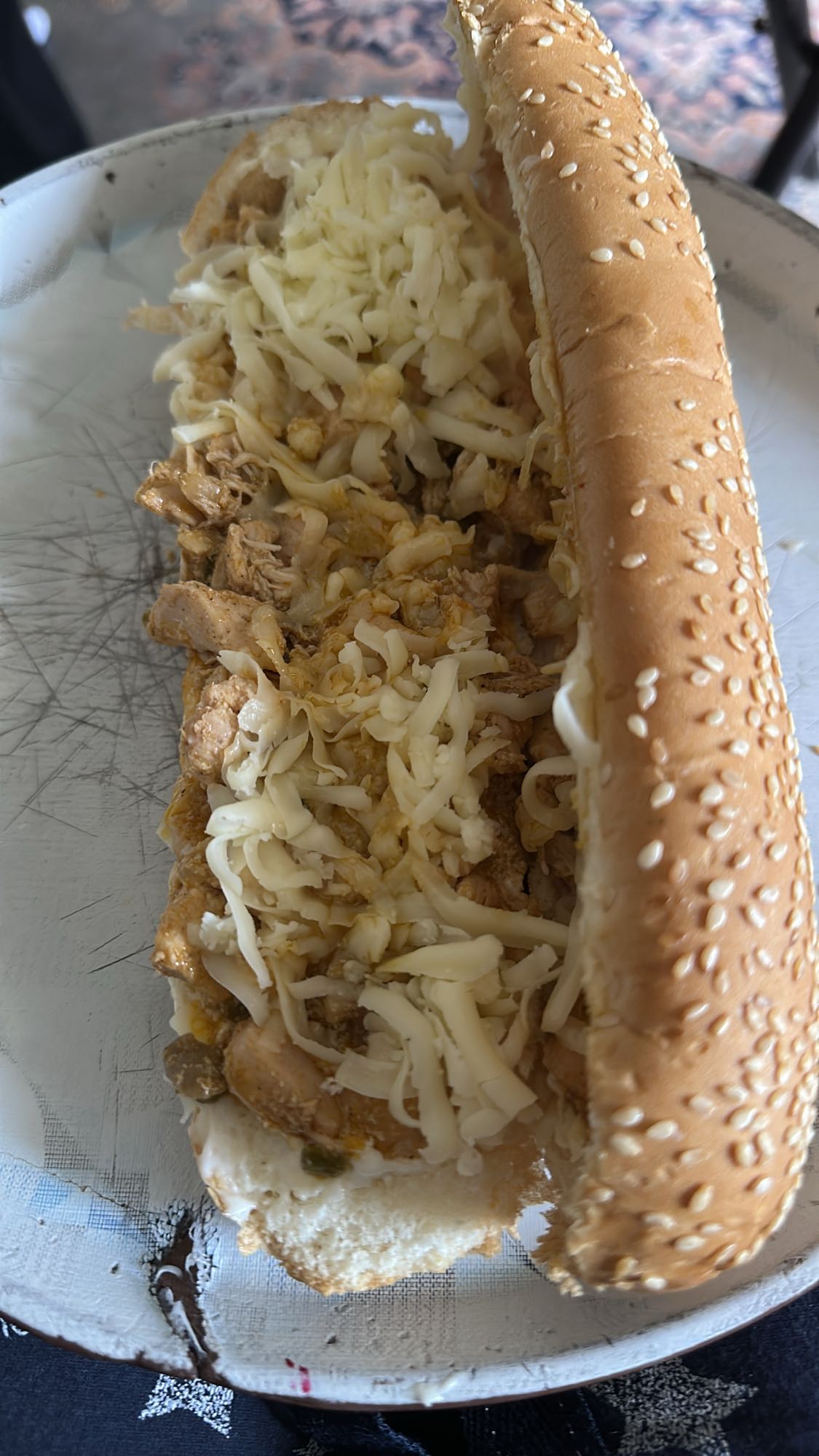 Chicken cheese sandwich