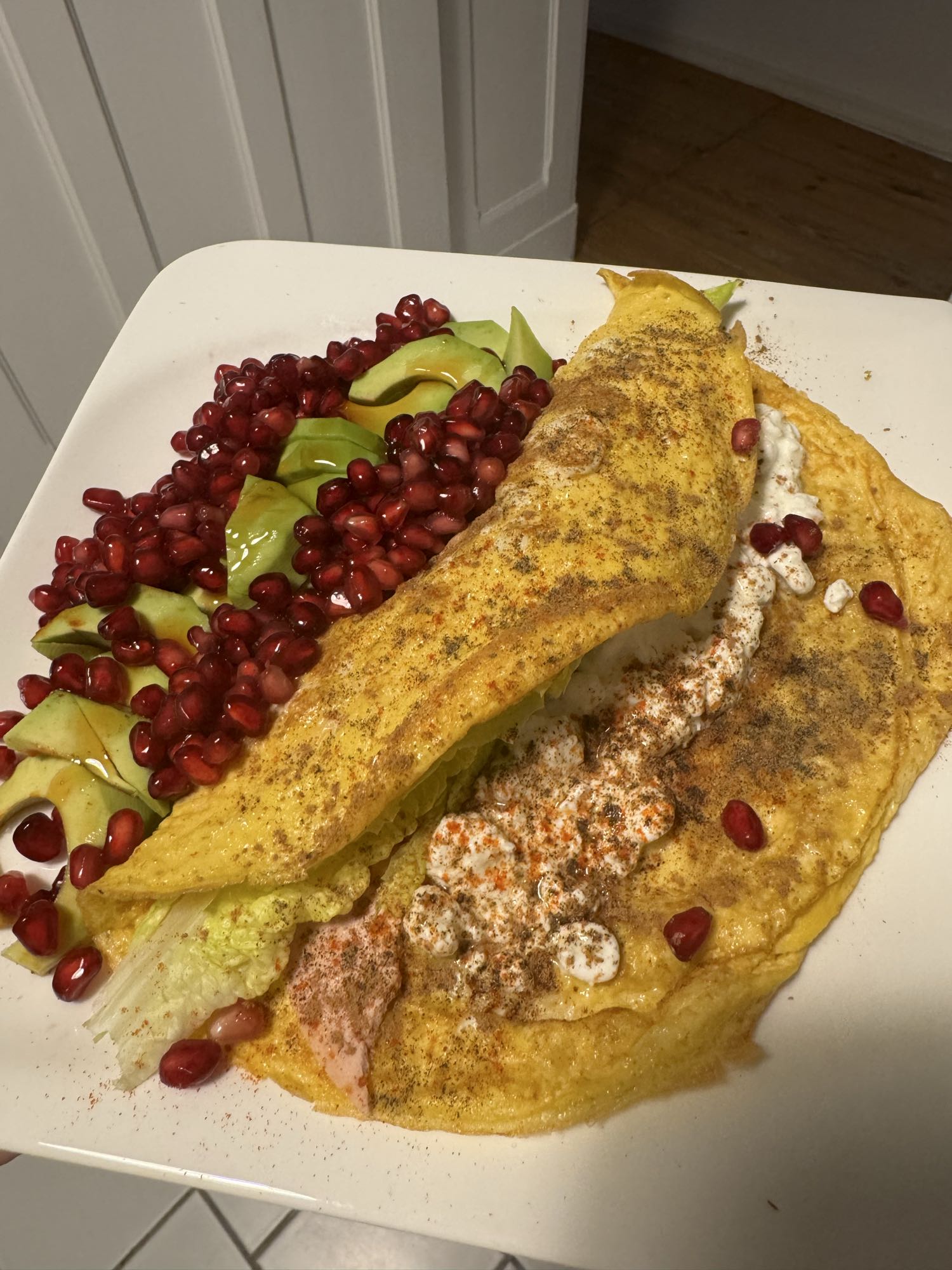 Omelett mit Früchten