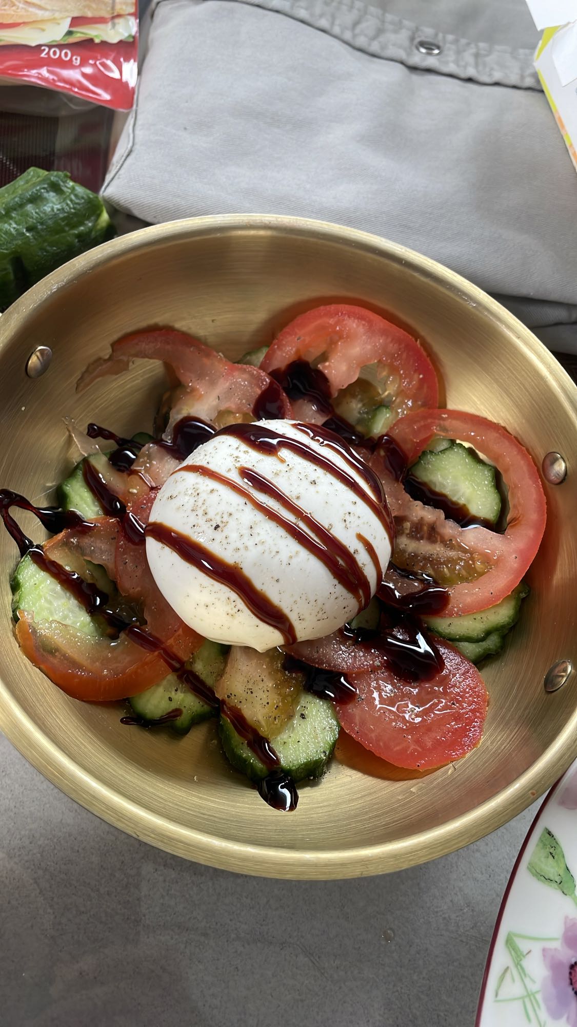 Salade burrata fraîche