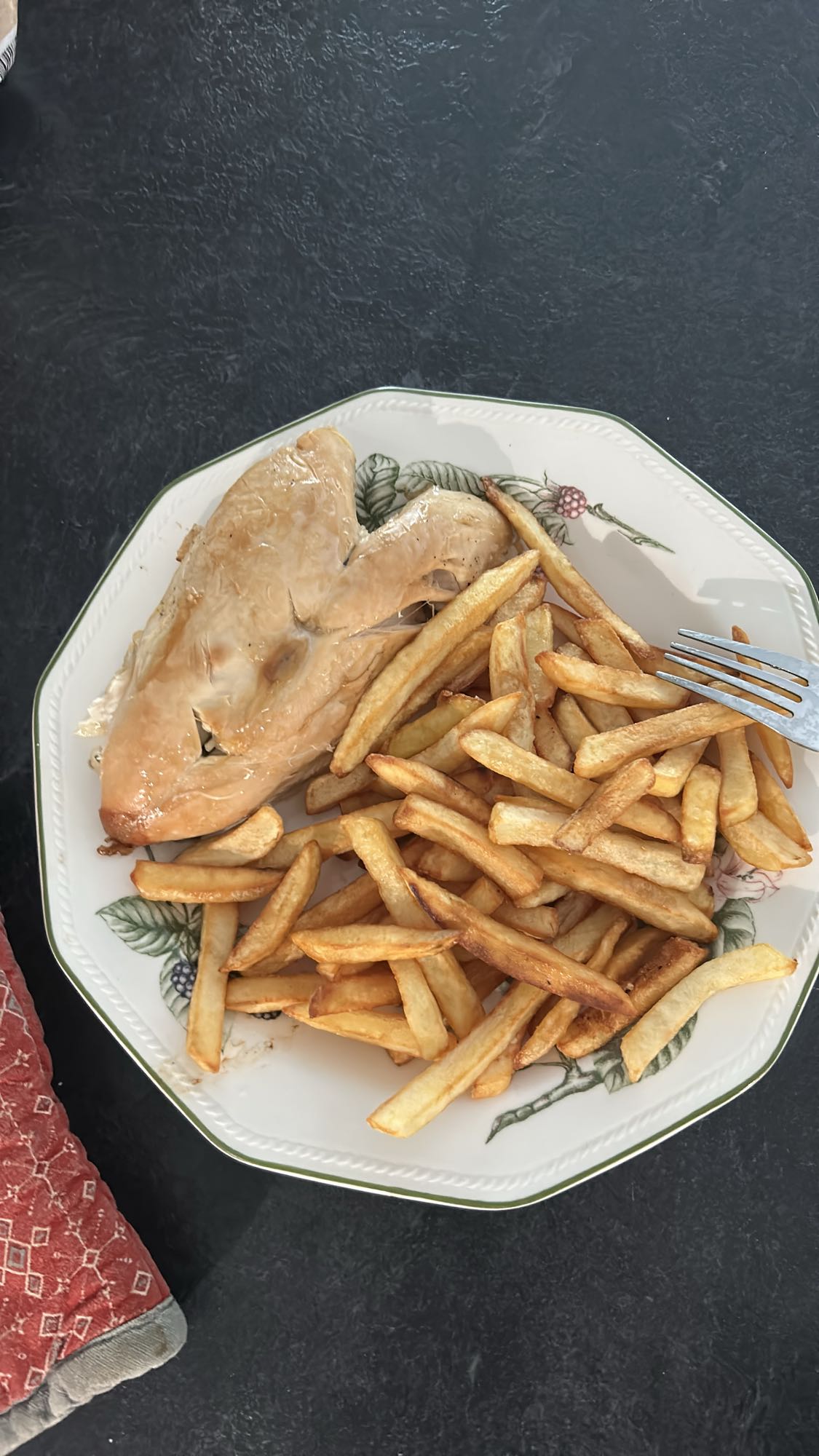 Poulet et frites
