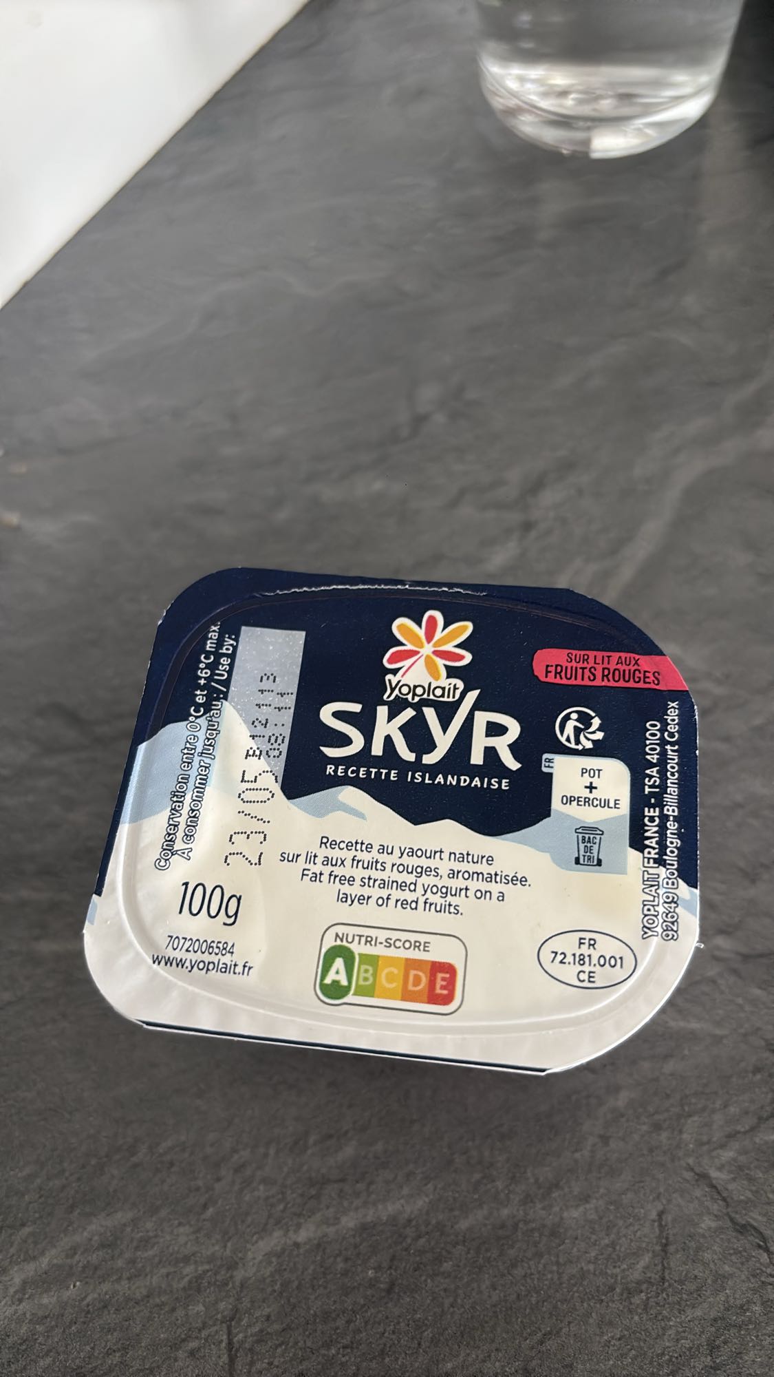 Skyr fruits rouges