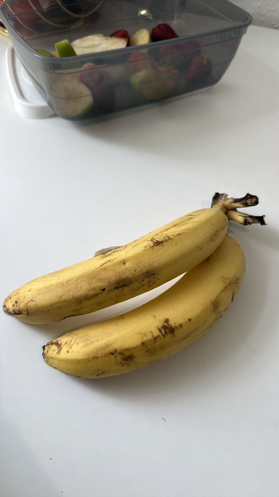 Bananas y frutas mixtas