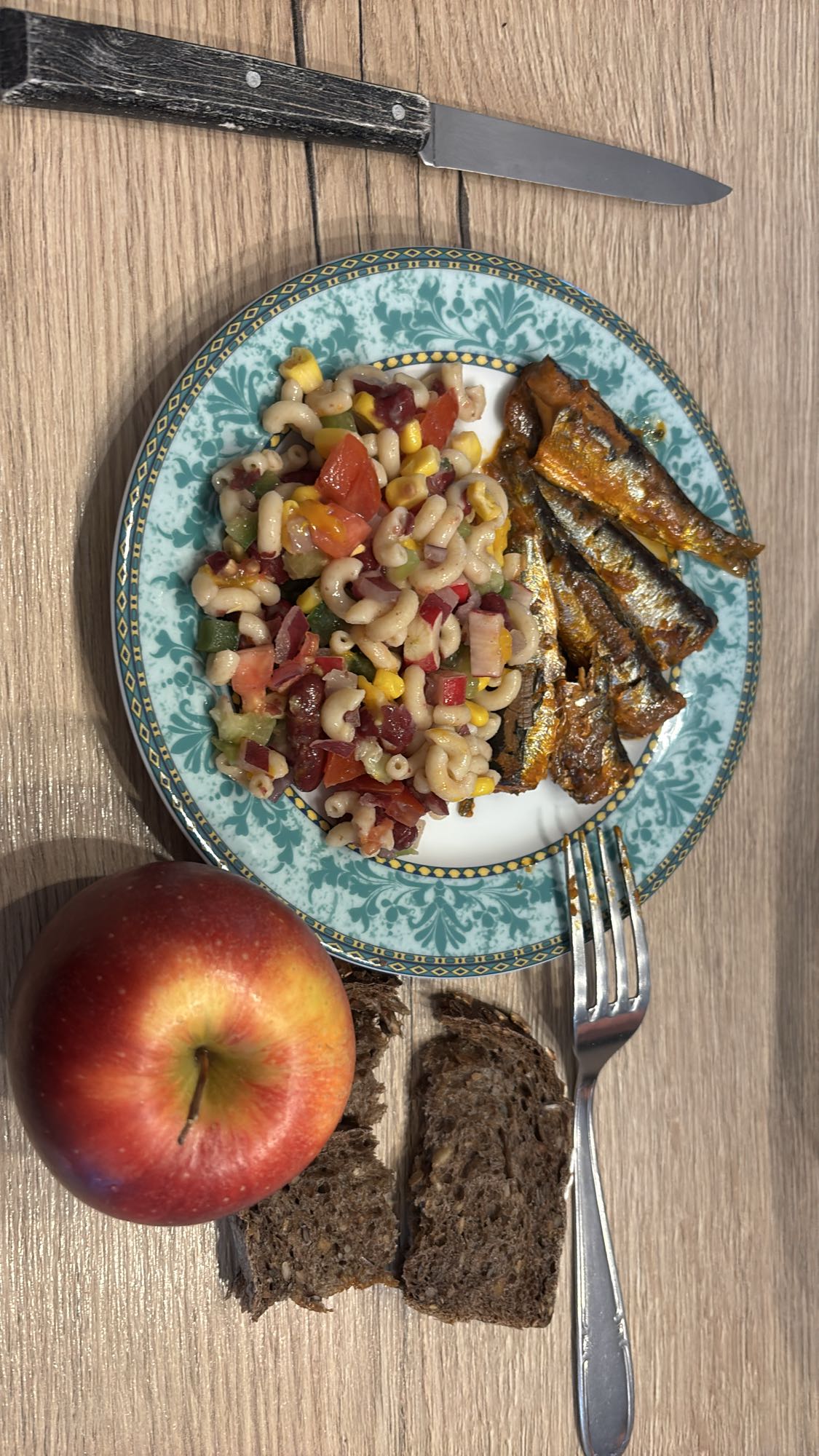 Salade pâtes et sardines