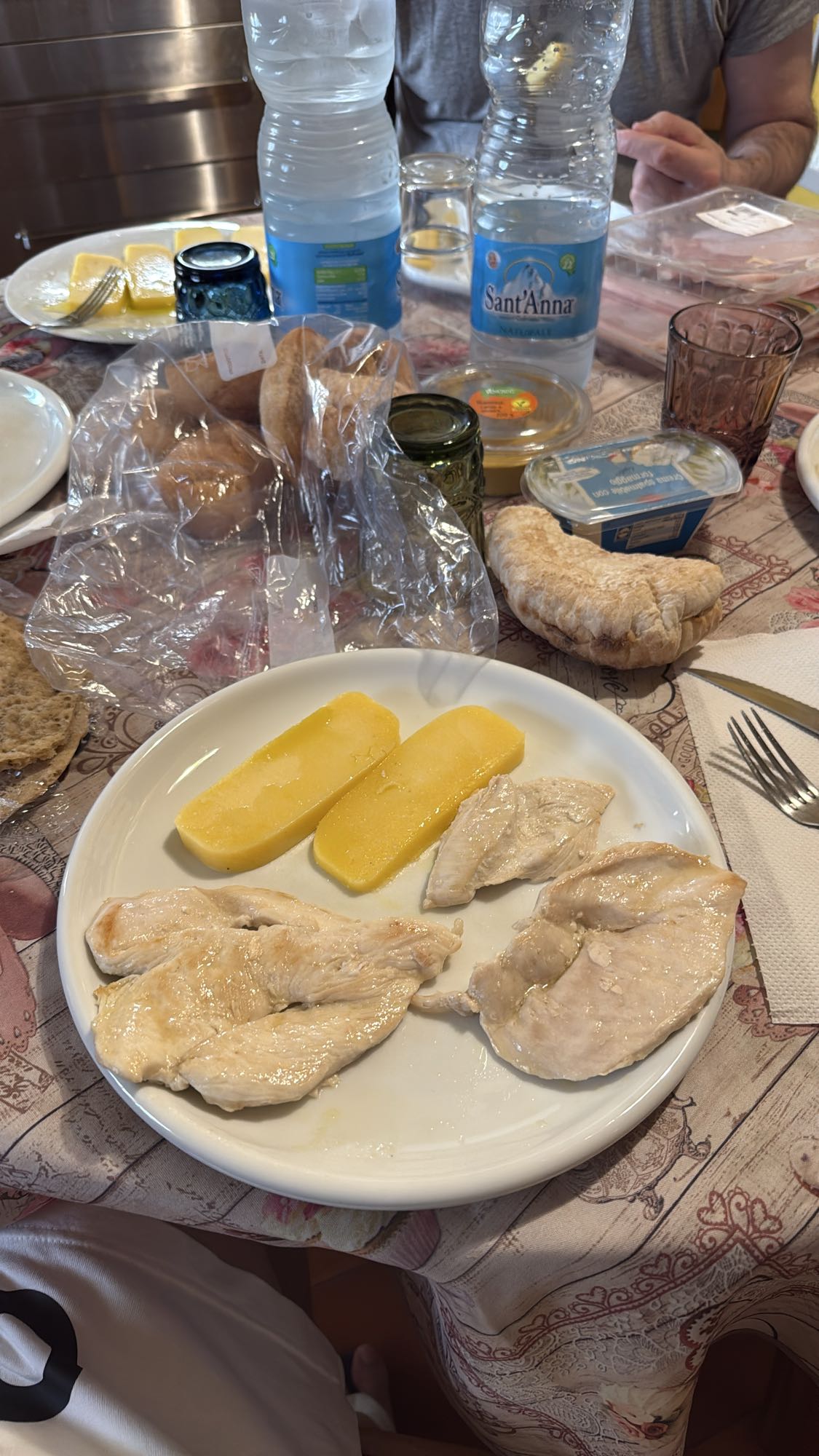 Petto di pollo e polenta