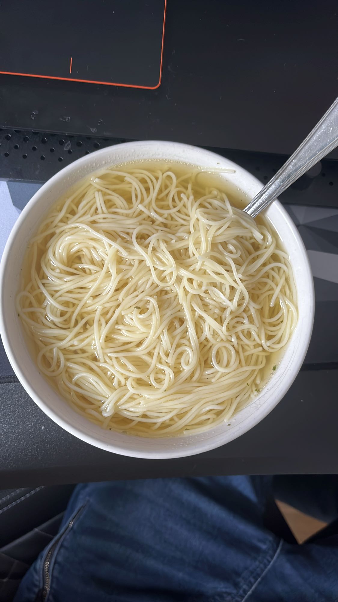 Plain noodle soup