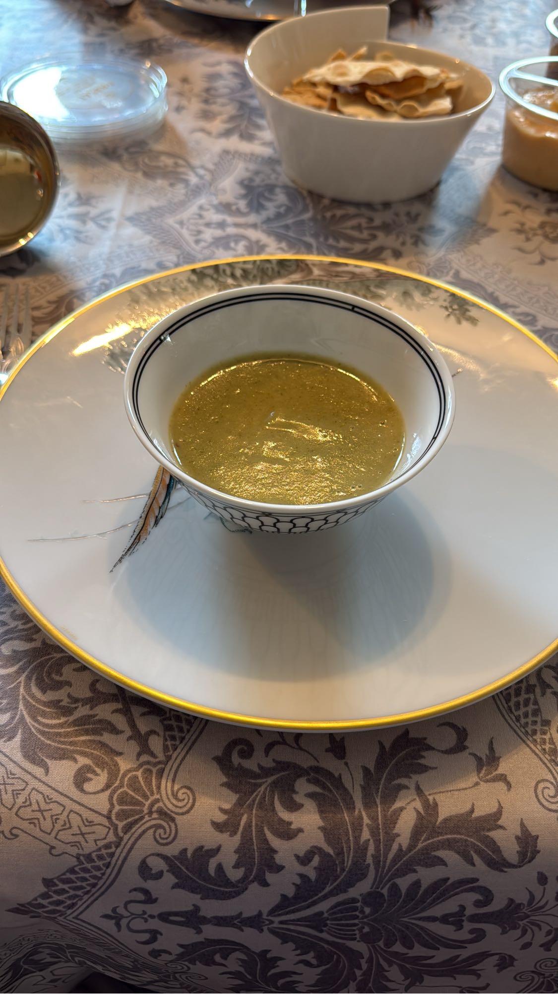Soupe de légumes verts
