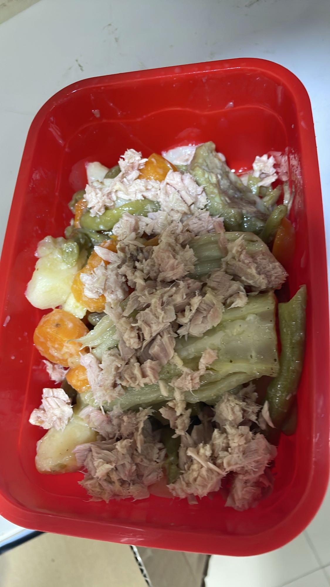 Thon et légumes vapeur