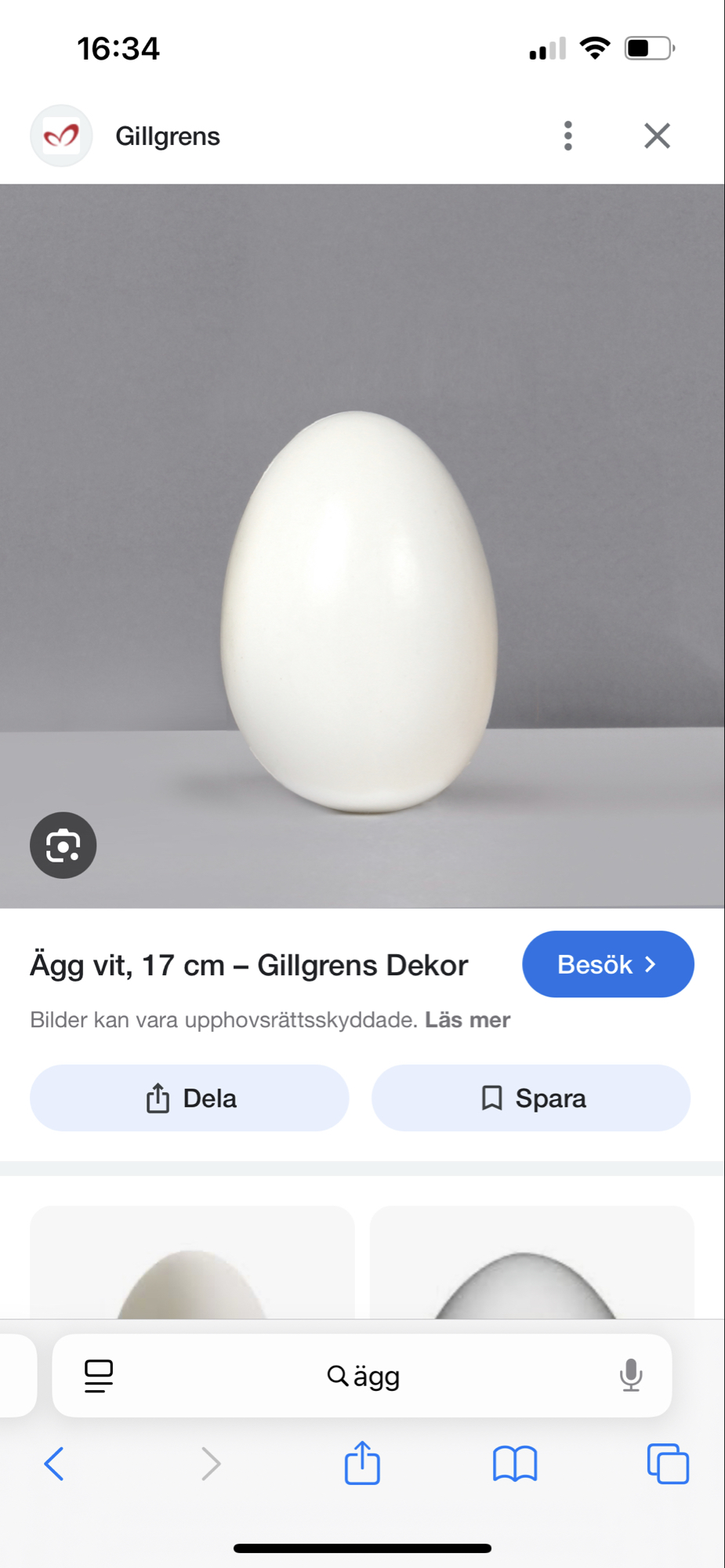 Kokt ägg