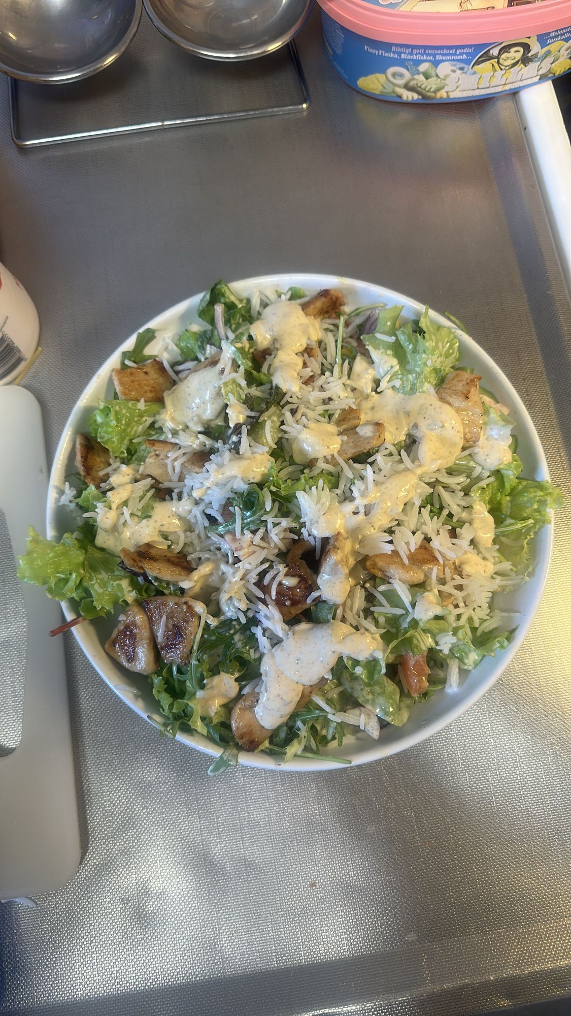 Kycklingsallad med ris