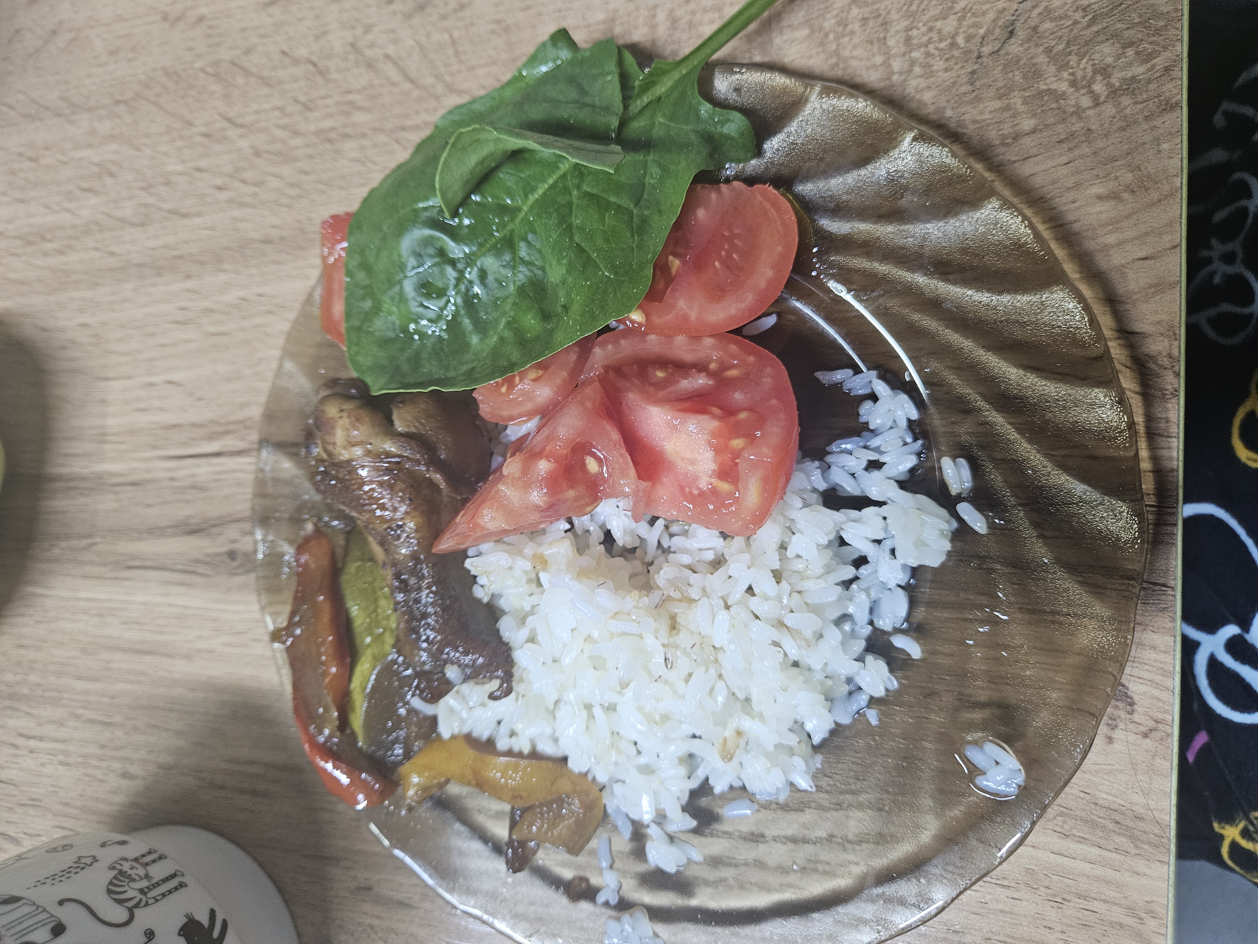 Rice with veggies salad