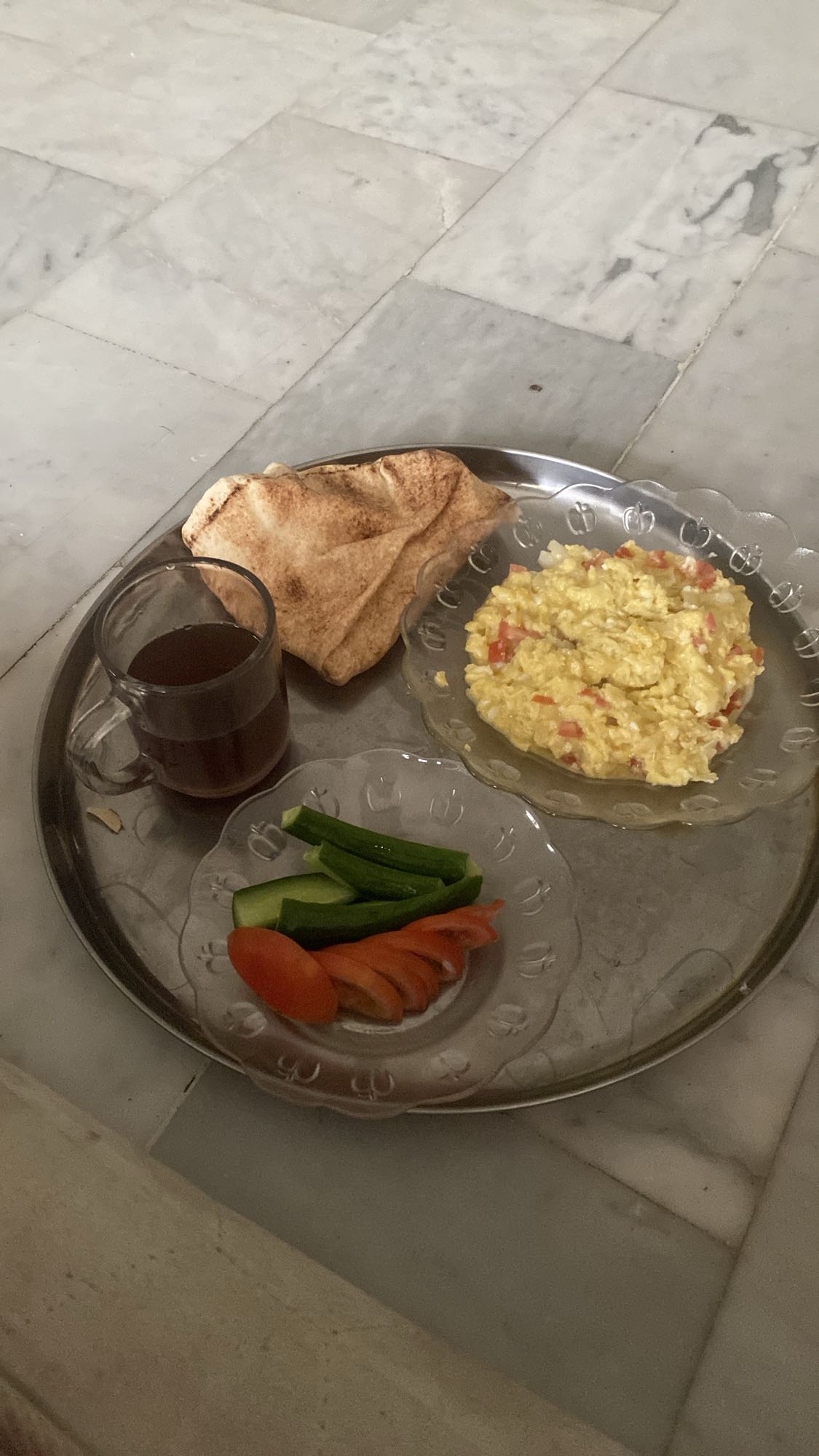 فطور بيض وخضار