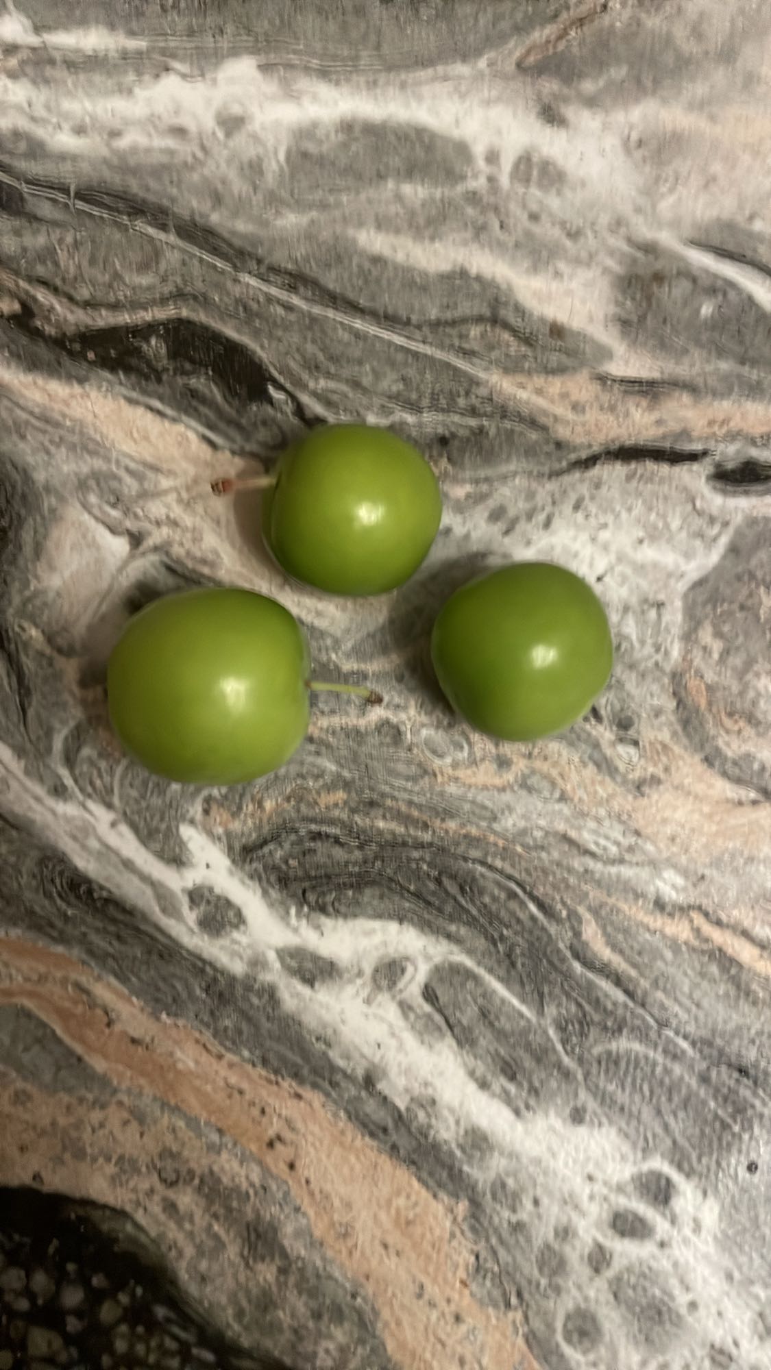 Green plums snack