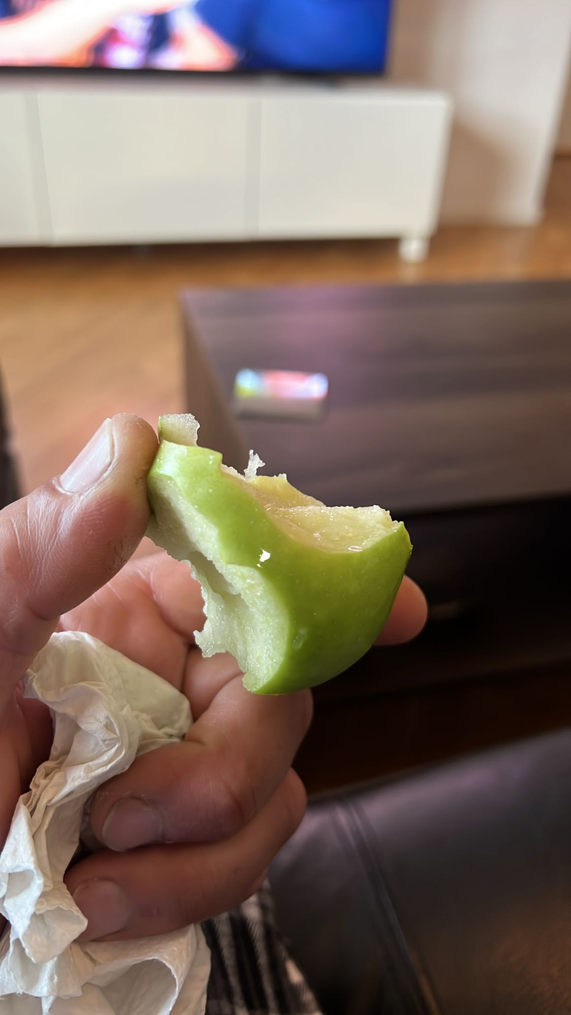 Grönt äpple mellanmål