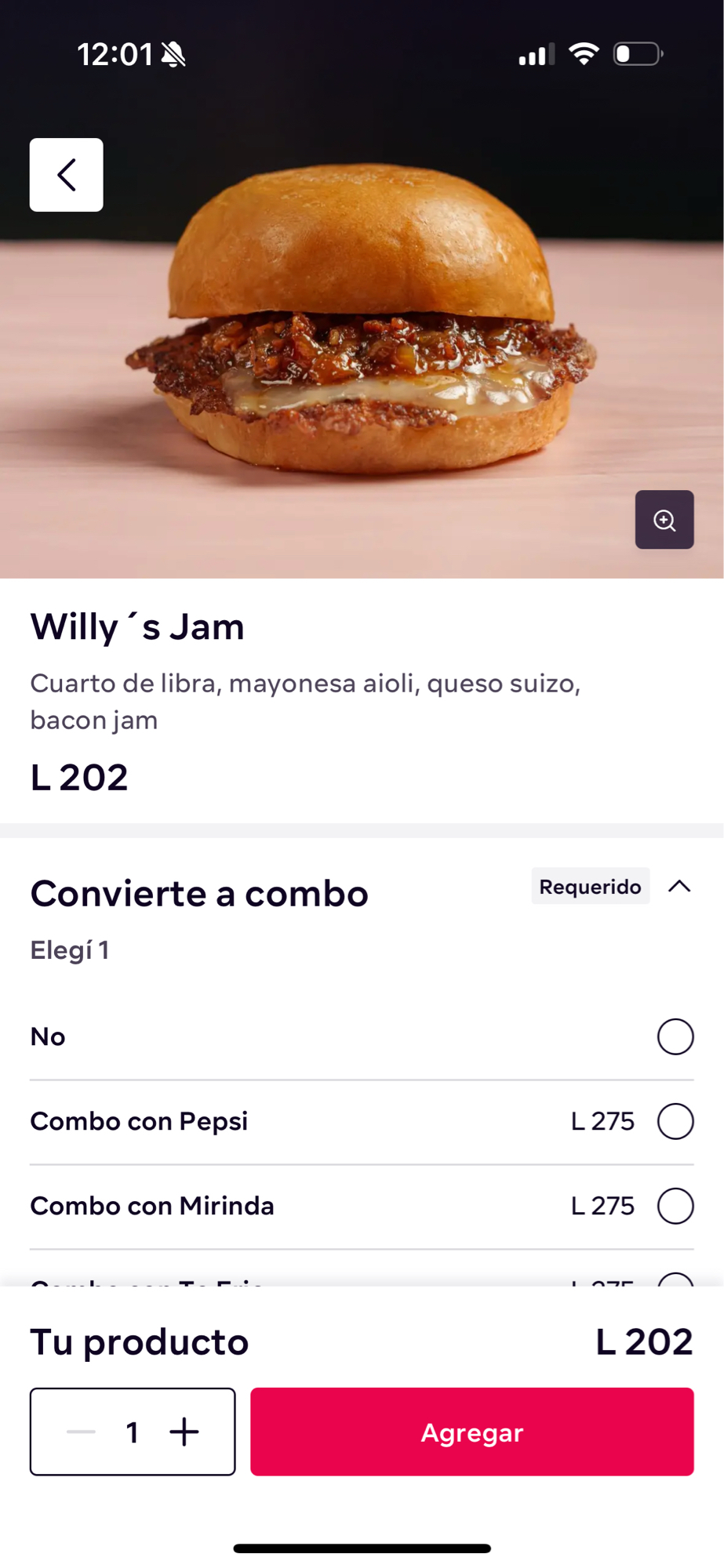 Willy's Jam Burger