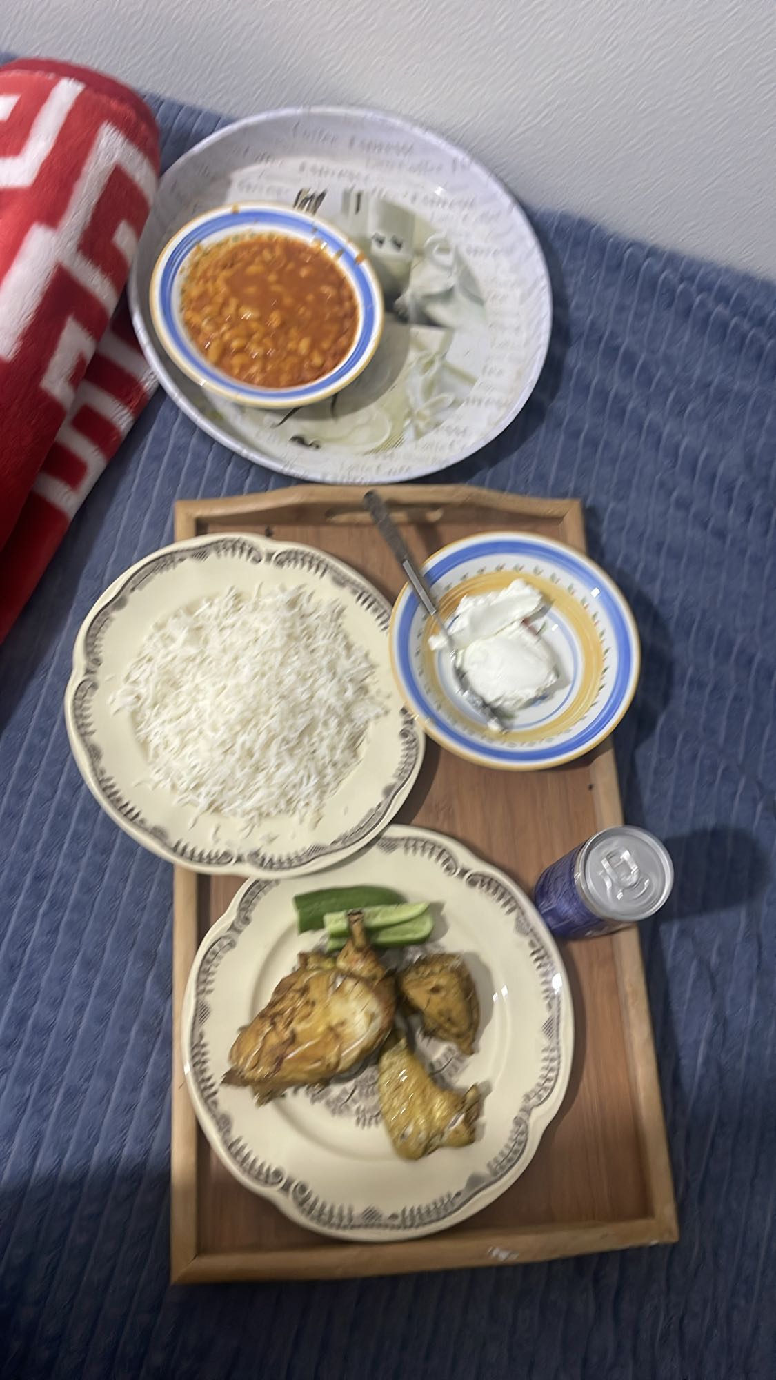 Kyckling med ris och bönor