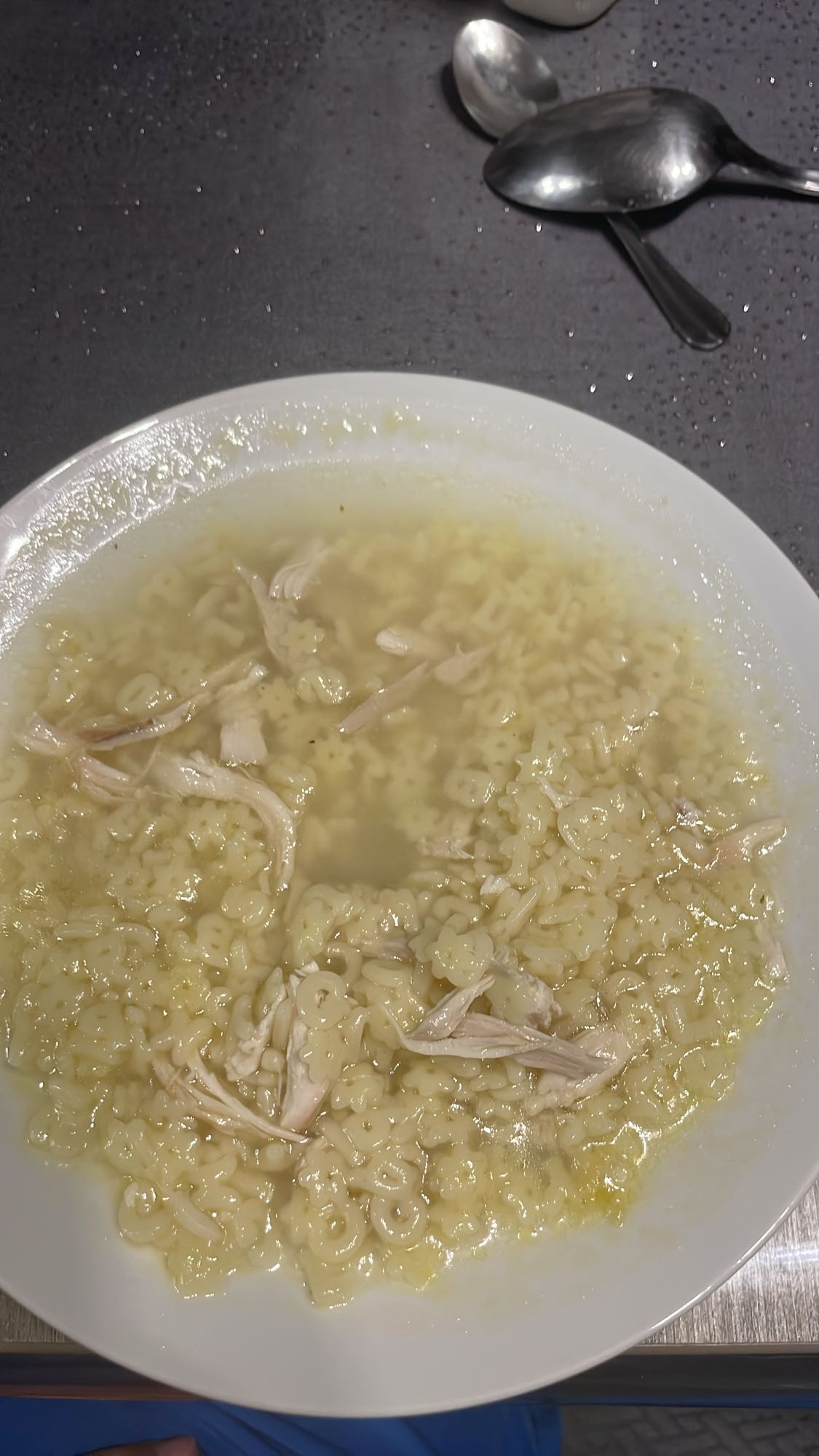 Soupe pâtes au poulet
