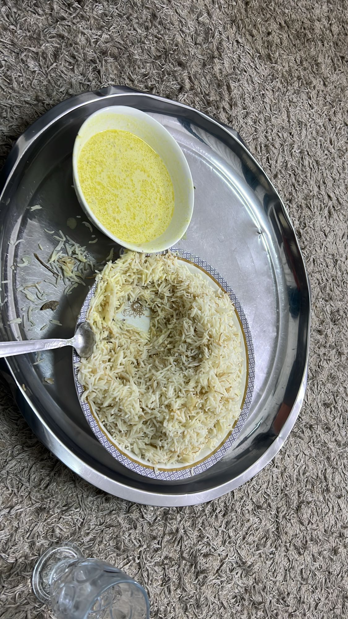 أرز مع صلصة لبن