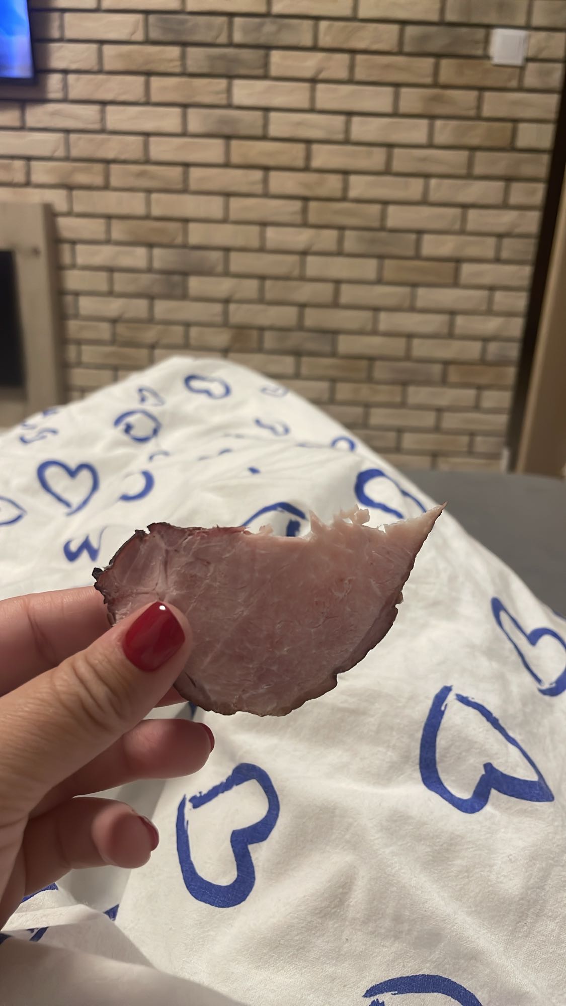 Plaster pieczonej szynki