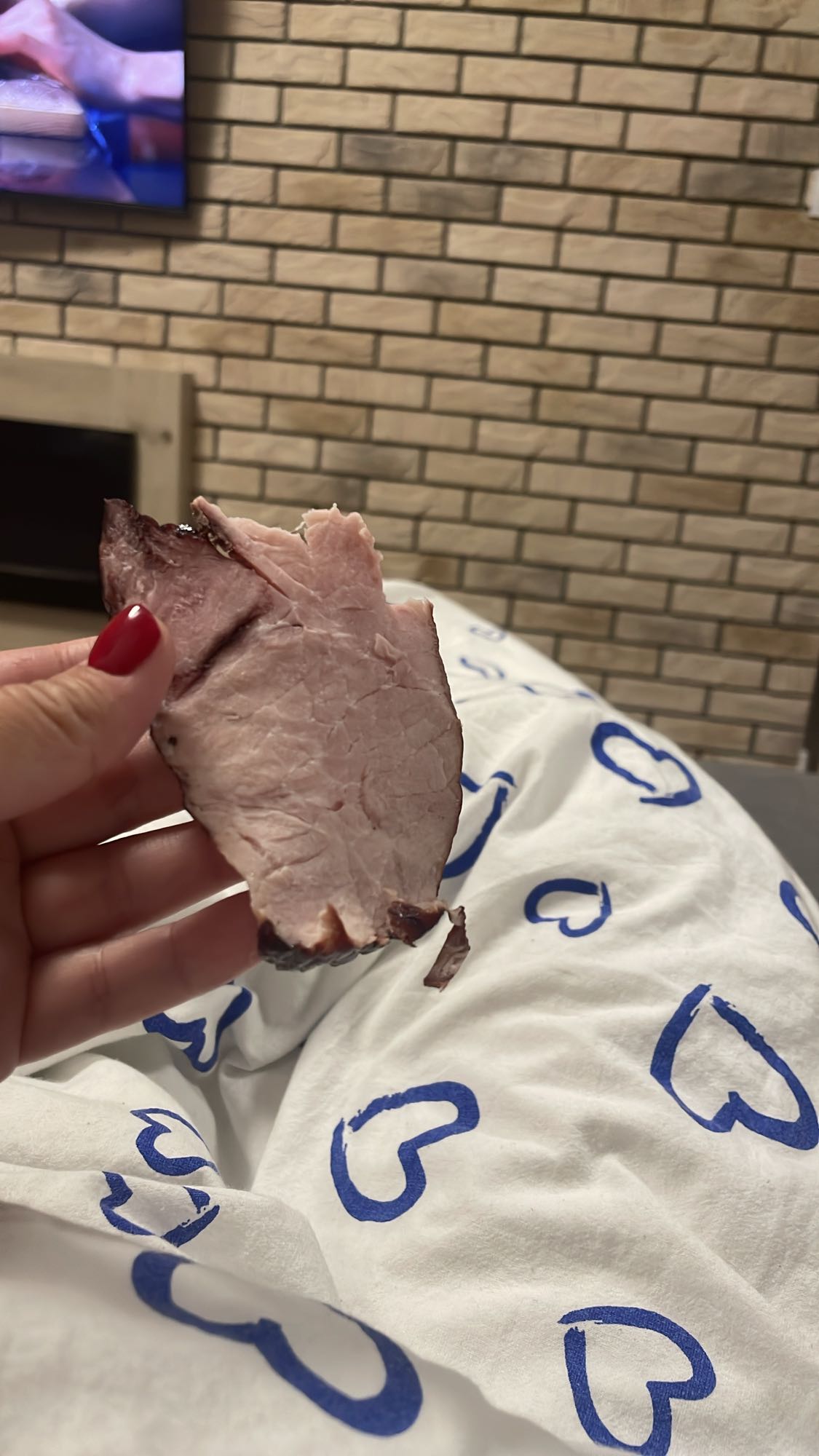 Plaster pieczonej szynki