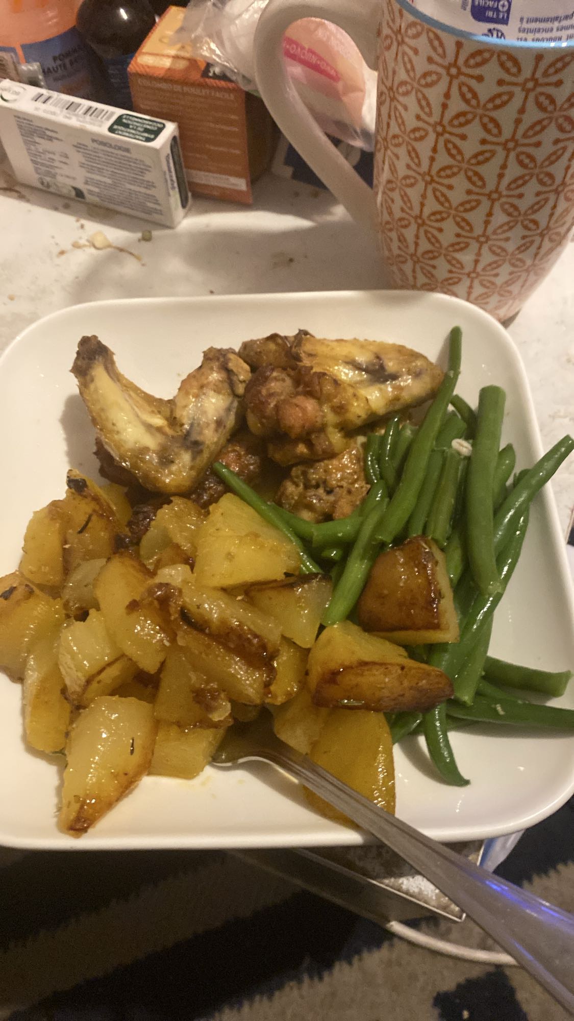 Poulet et légumes