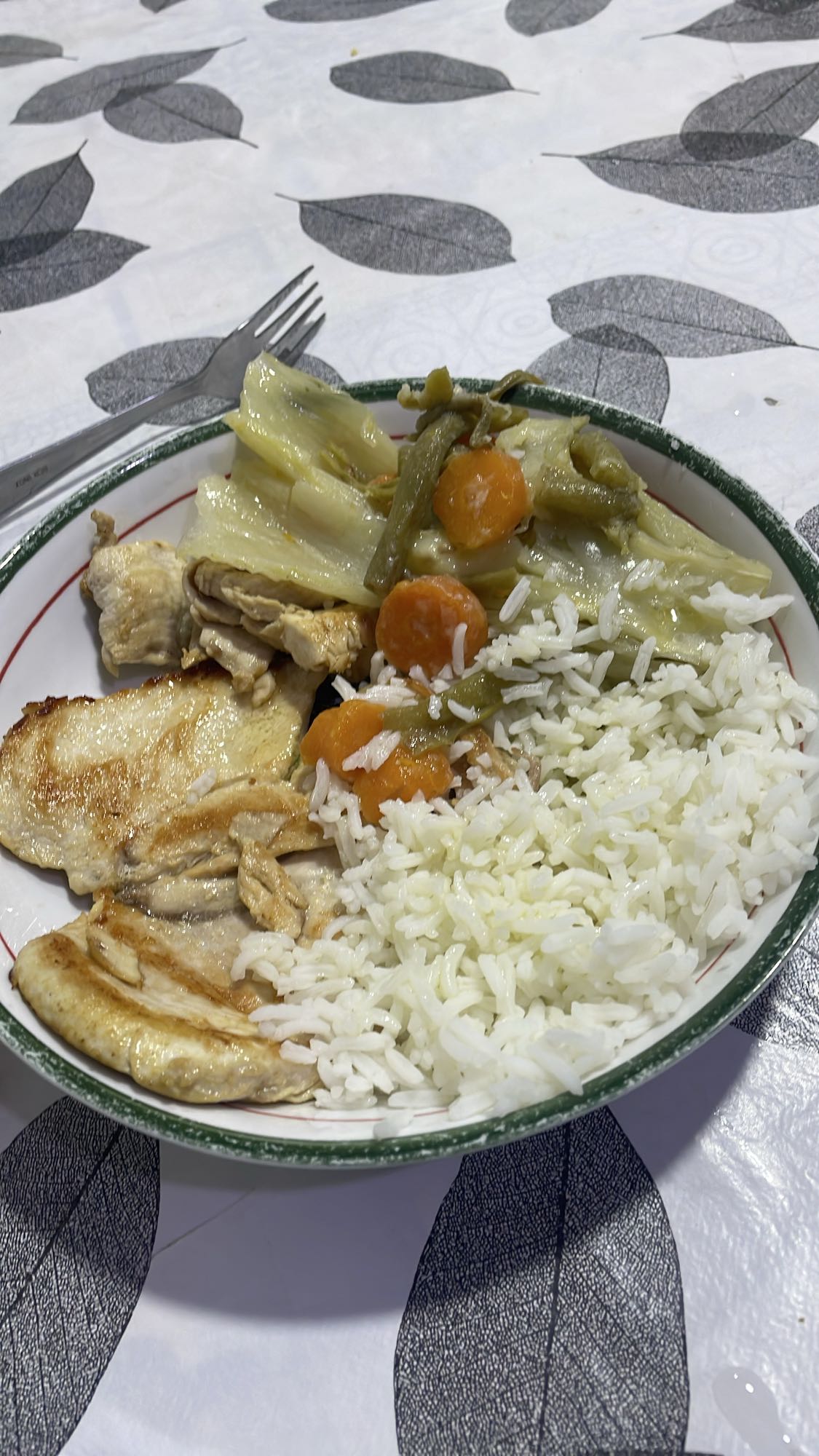 Poulet riz légumes